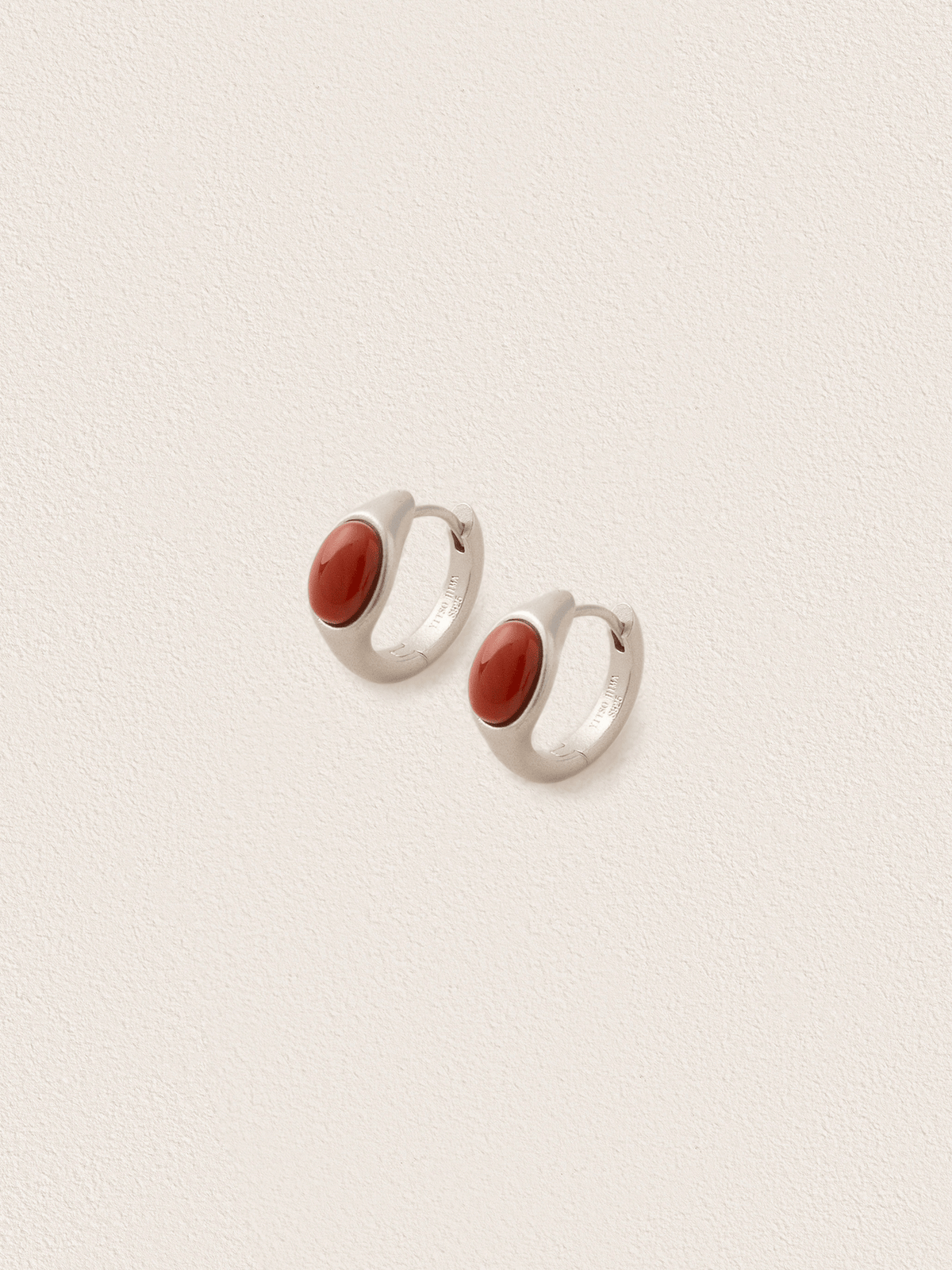 Red · Arc Nanhong Hoop Earrings