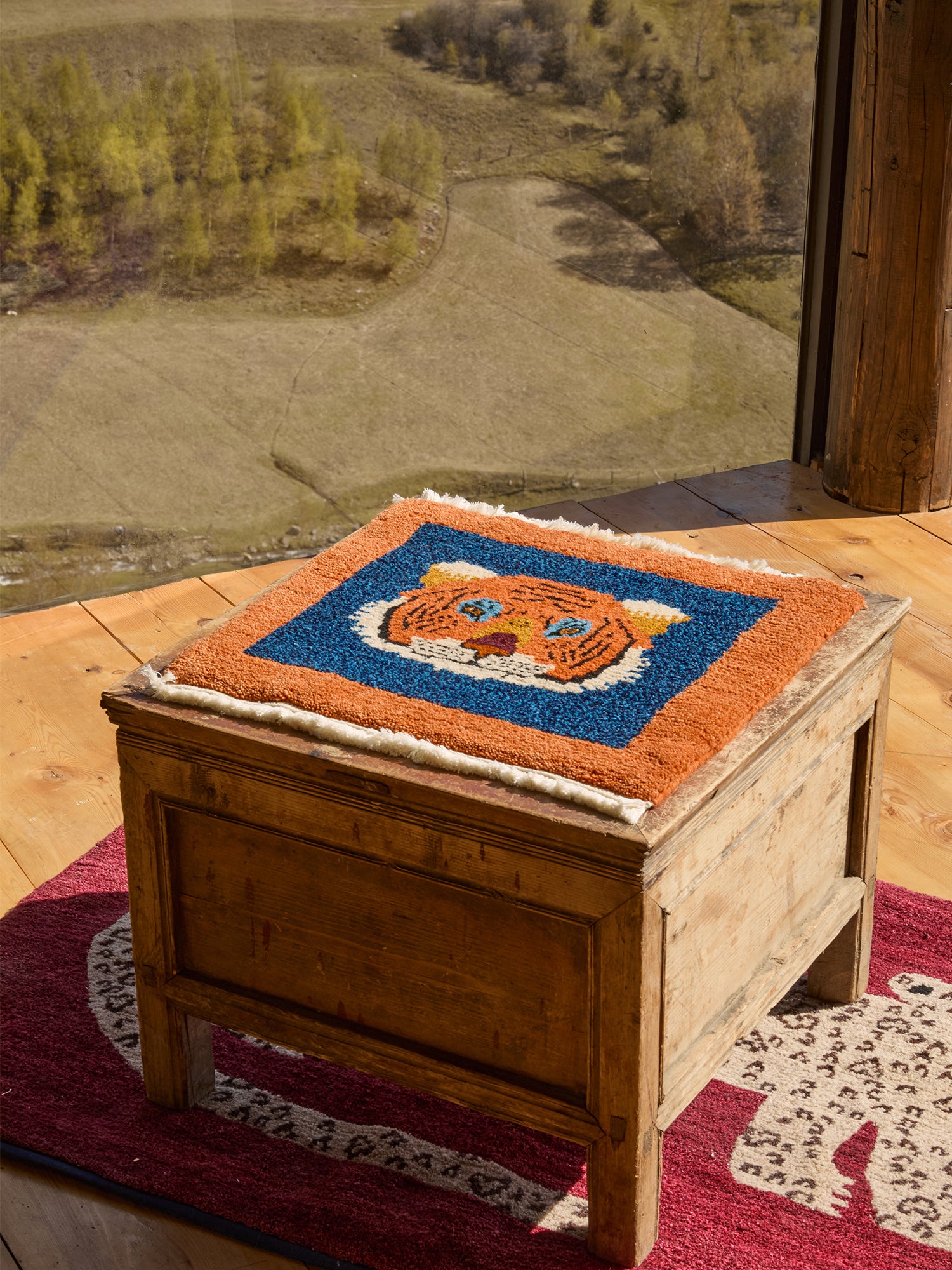 Sayol Tibetan Handmade Square Animal Carpet(Pre-Order)