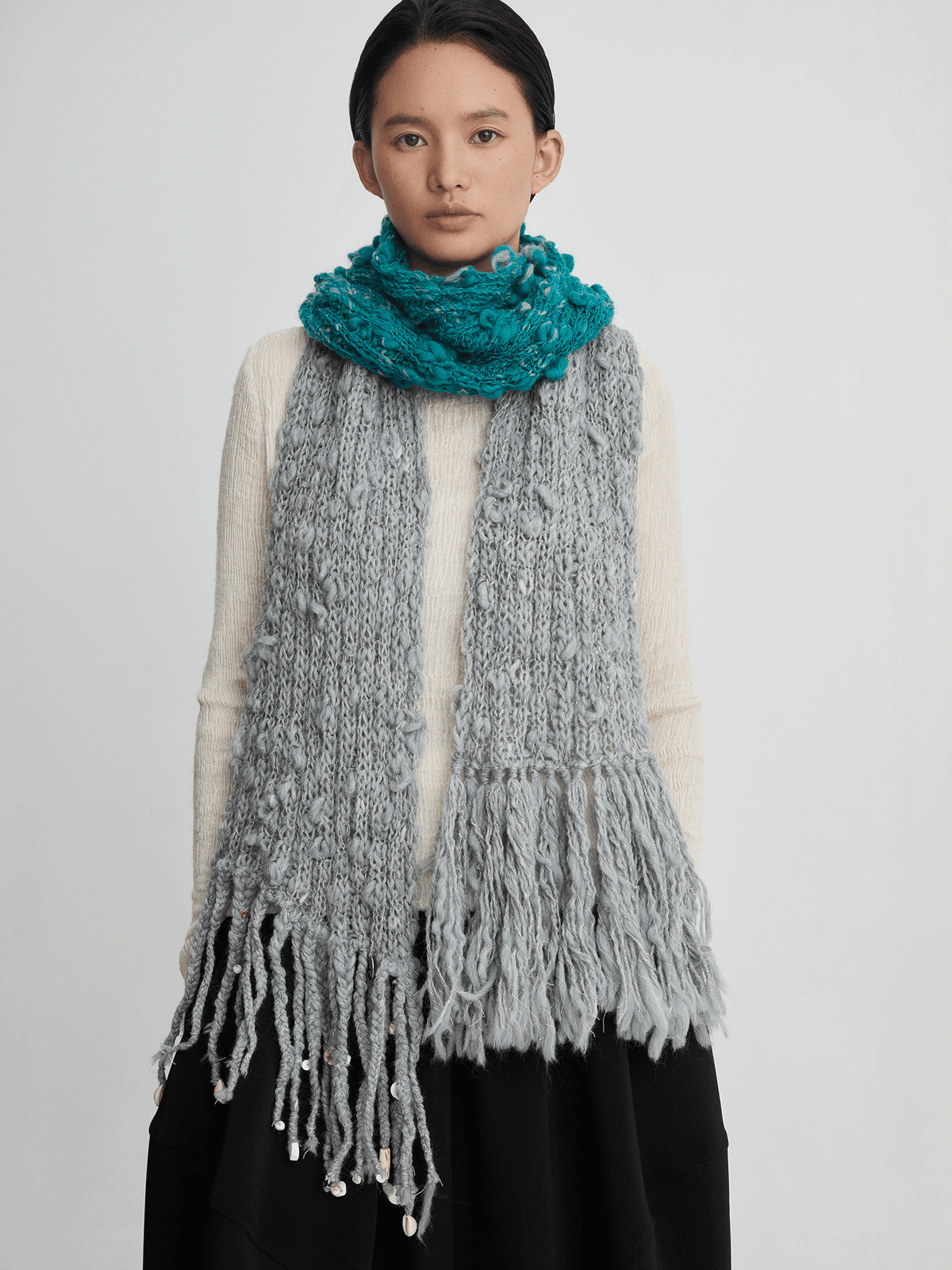 Thathaly The Yangtze River 100% Hand-Spun Wool Scarf