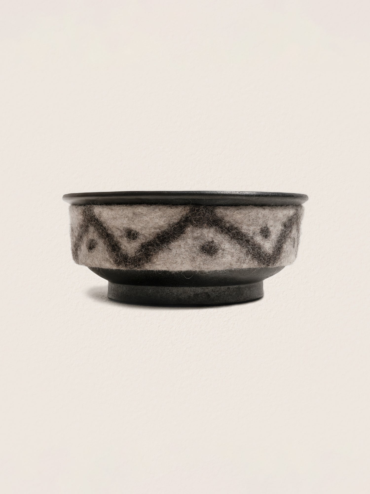 Tibetan Handmade Black Pottery Bowl