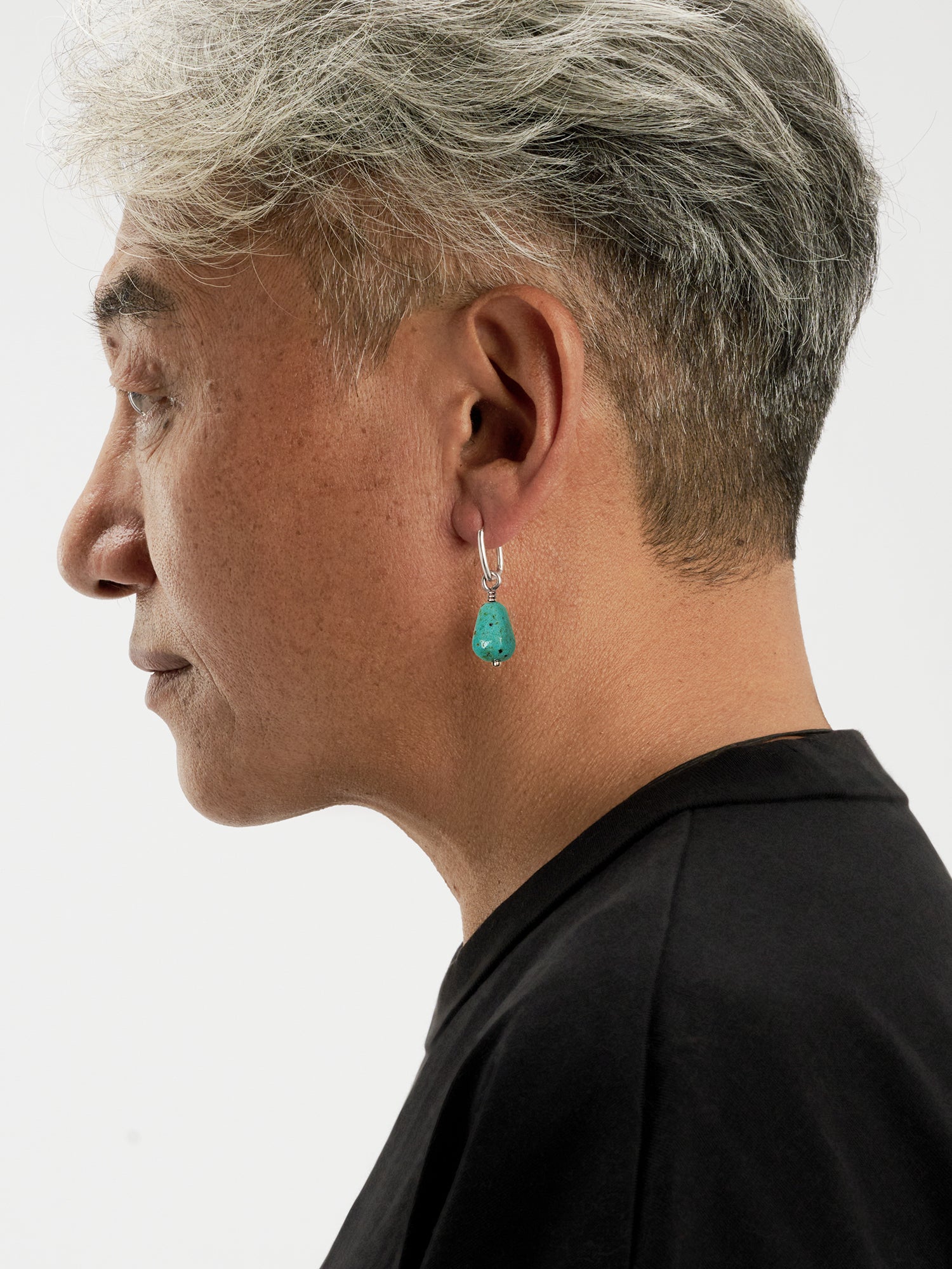 Natural Turquoise Drop Earring