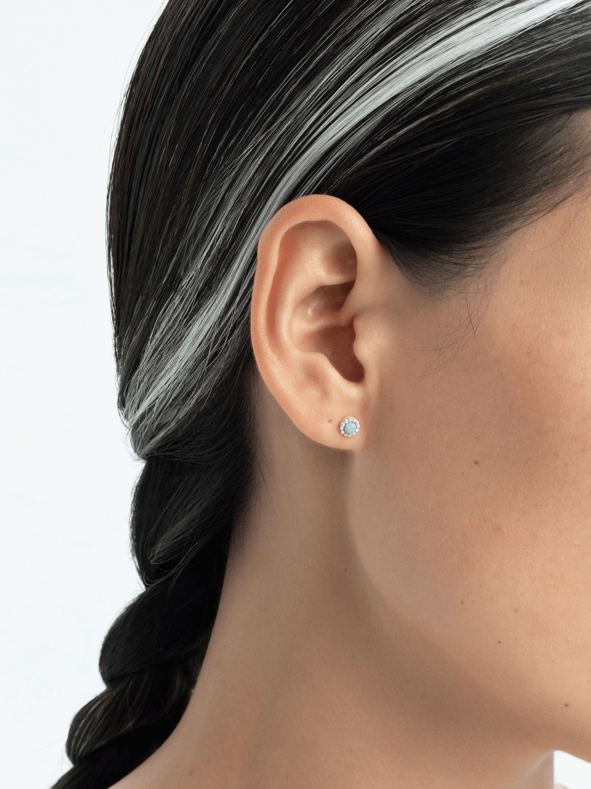 Lotus | At Ease Turquoise Stud Earrings