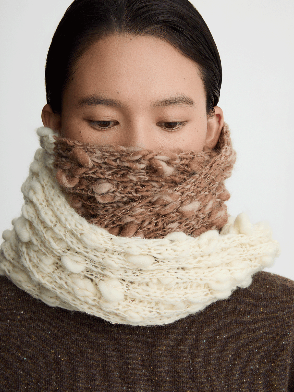 Thathaly The Yangtze River 100% Hand-Spun Wool Scarf