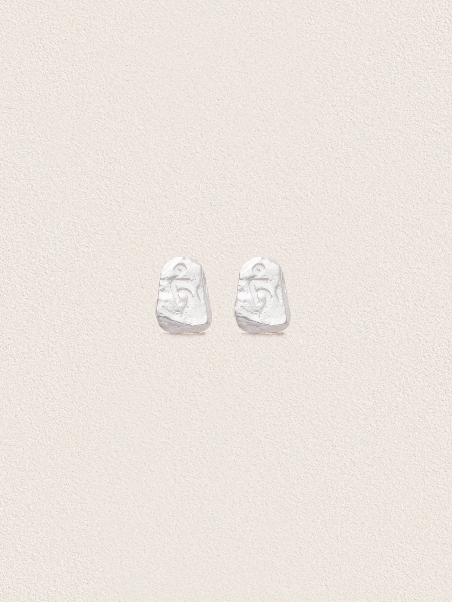 Prayers on Rock Stud Earrings