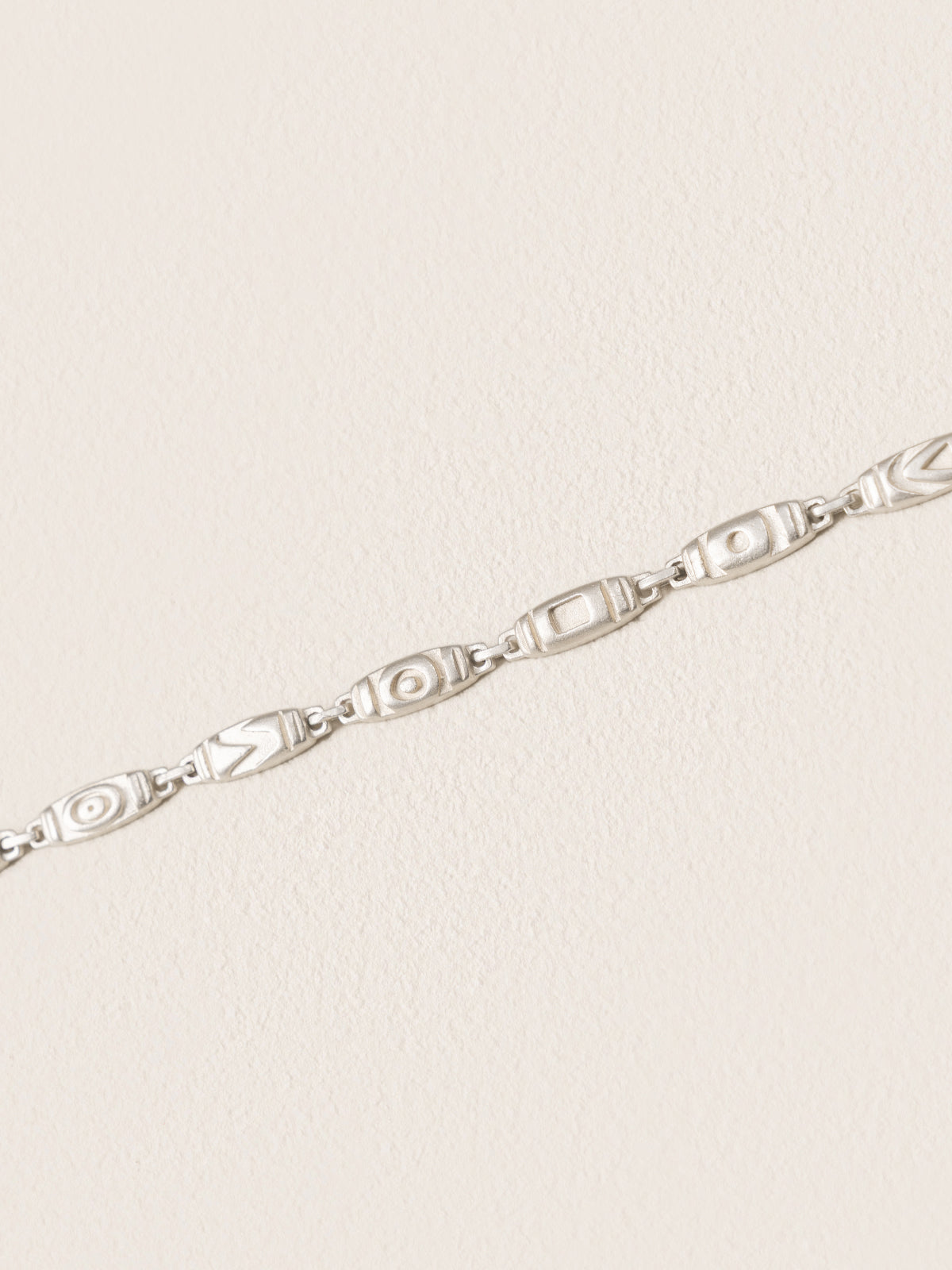 Dzi Pattern 925 Silver Bracelet