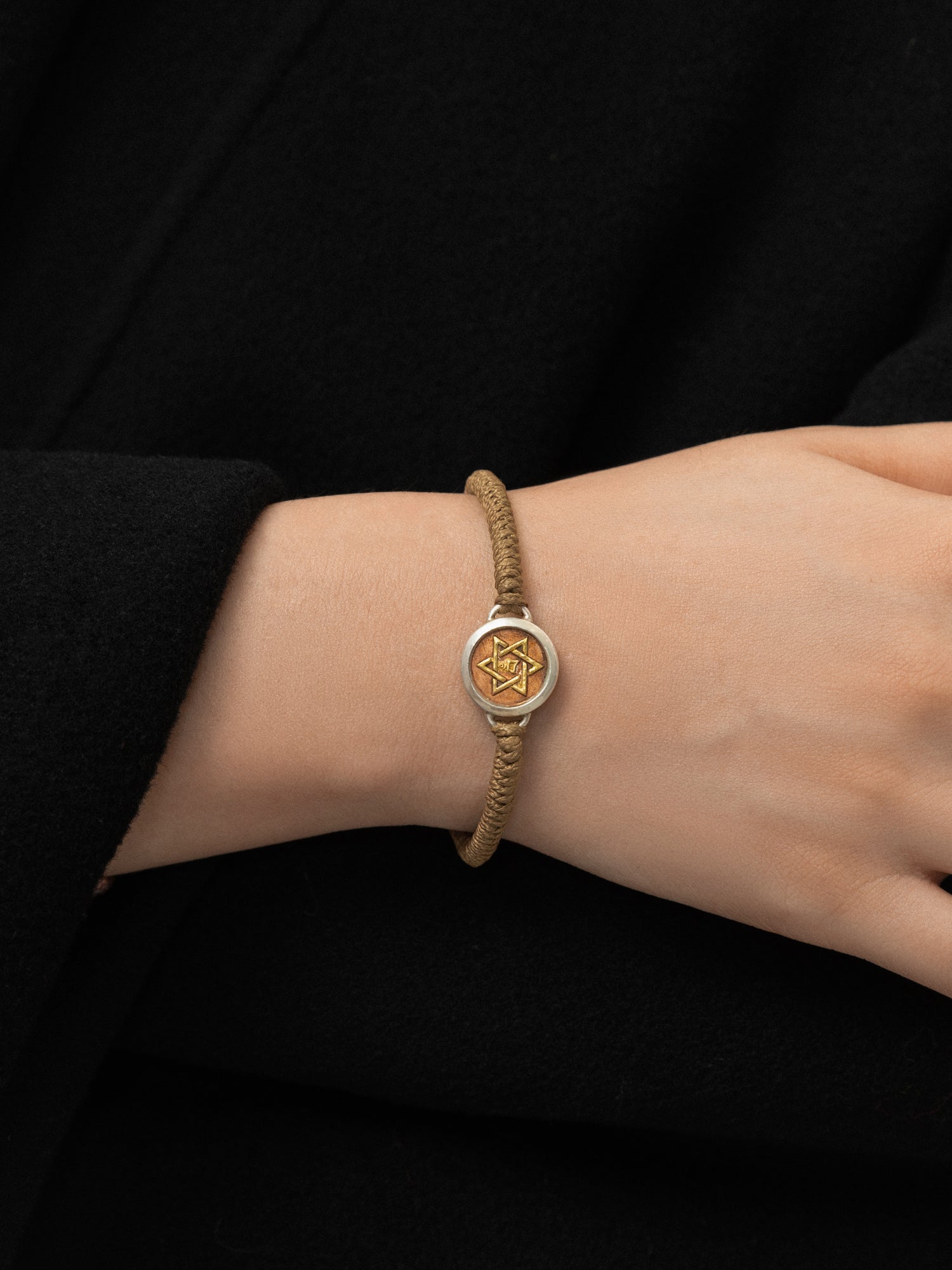 Khyenle Seed Syllable Fire-Gilded Li Ma Bronze Bracelet