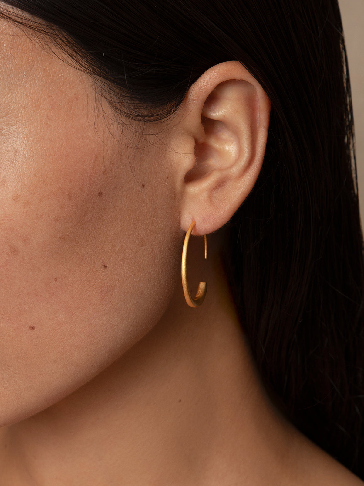 Traditional Gilded Silver Earrings