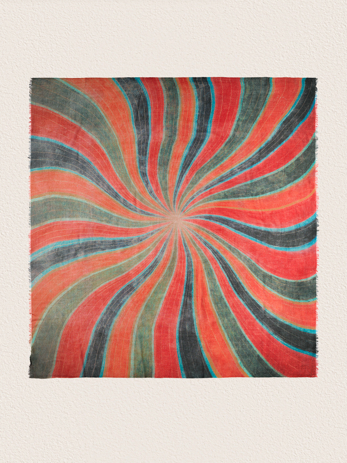 Luxurious White Yak Wool Scarf | YITSO HIMA - Handcrafted Rainbow