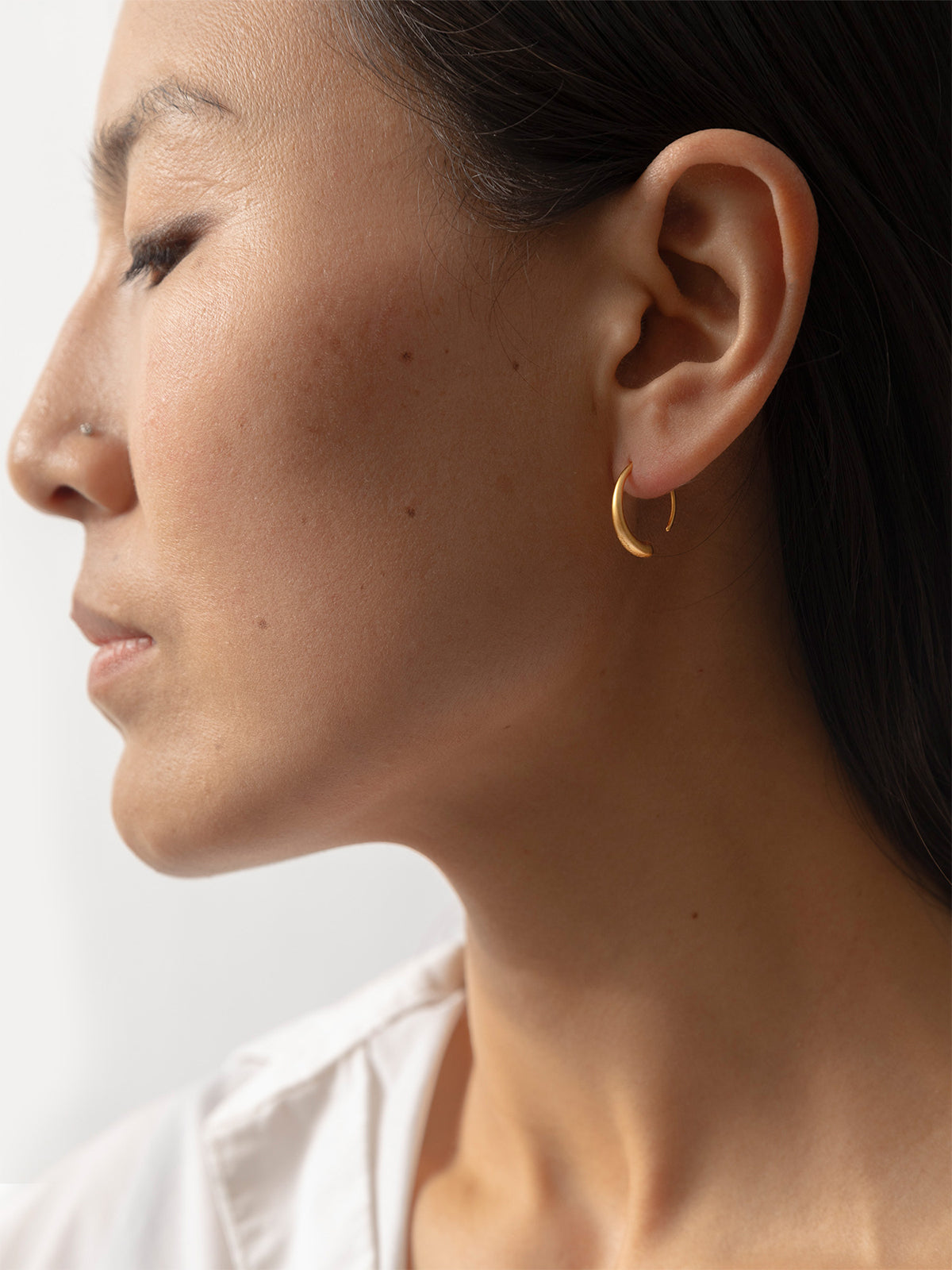 Traditional Gilded Silver Earrings