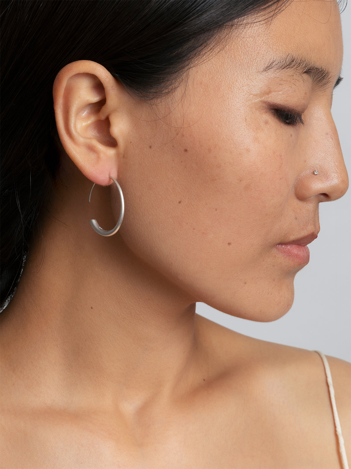 Traditional Gilded Silver Earrings