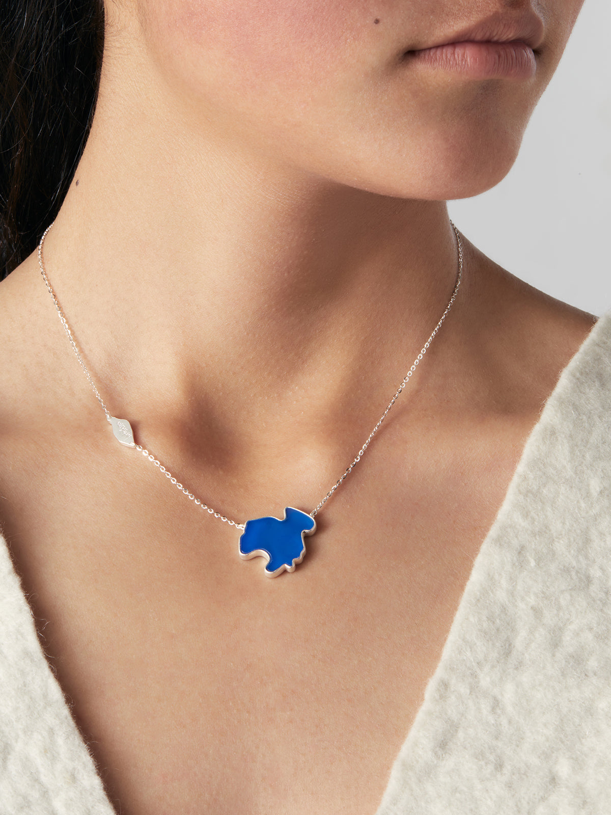 Kokonor Lake Blue Agate Necklace