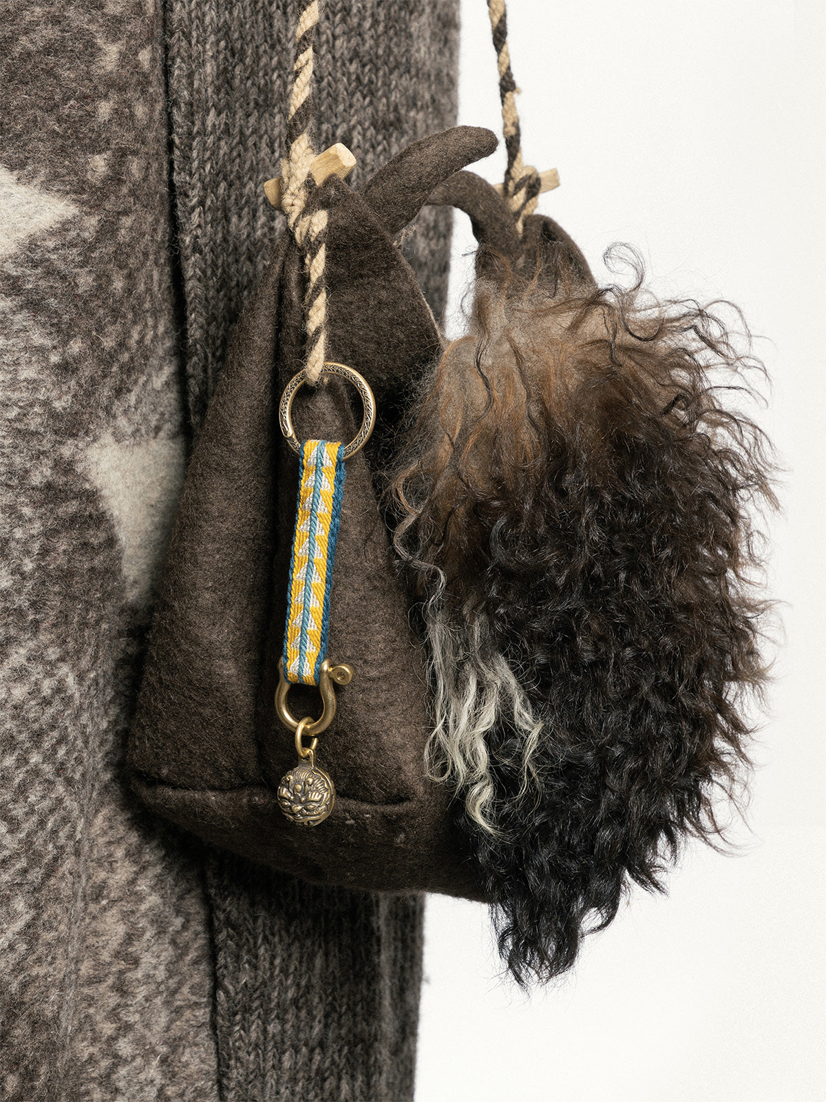 Tsoten Tiger Bell Tablet-Woven Keychains