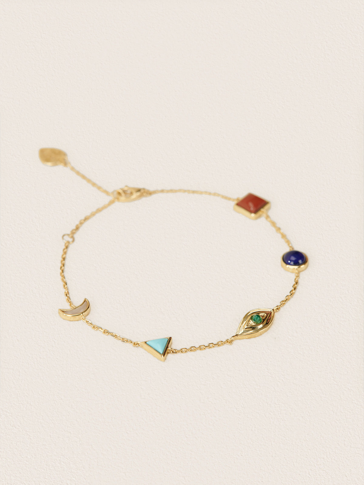 Zhi Rgyas Dbang Drag-Emerald Bracelet