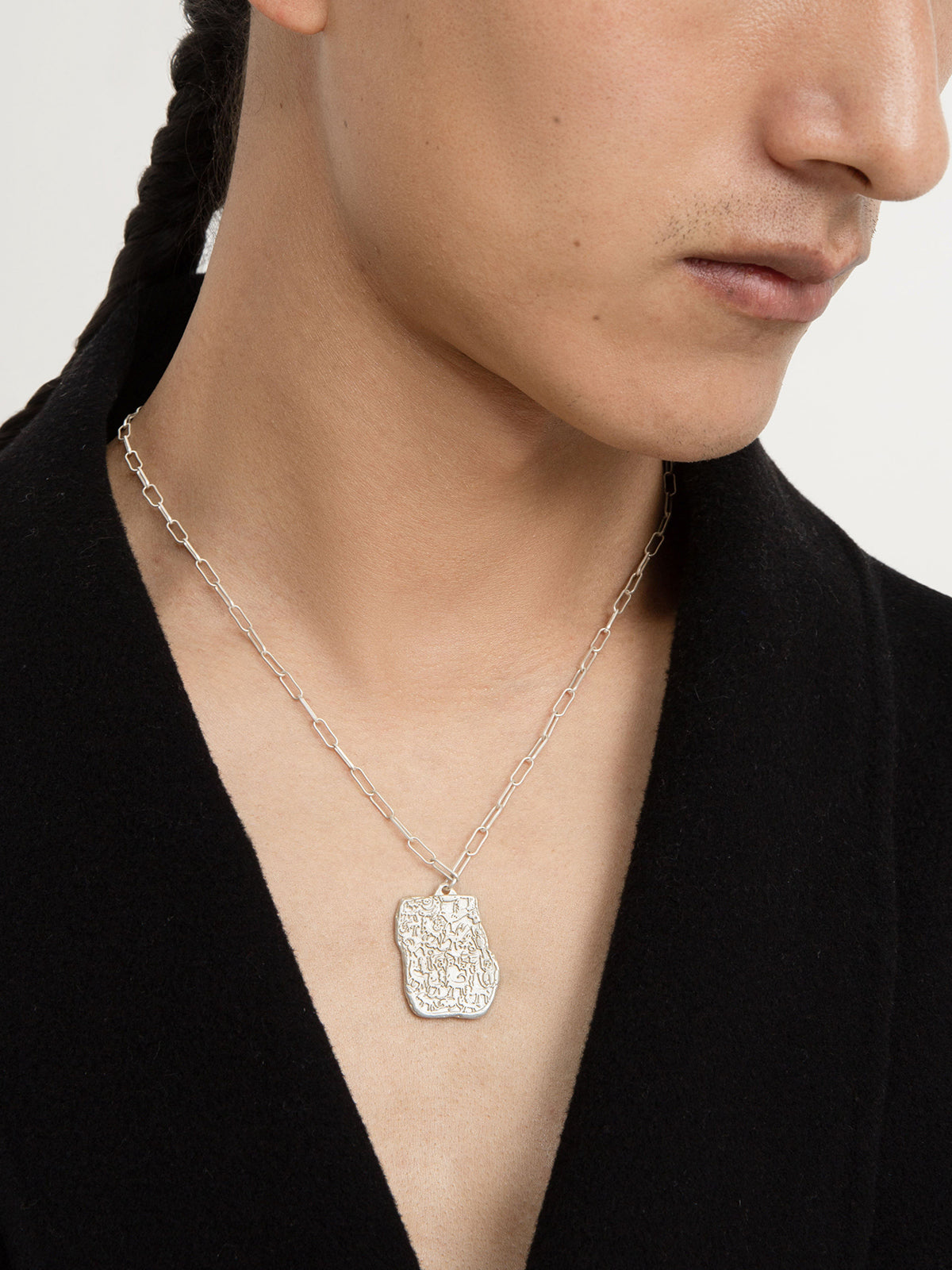 Sacred Carvings of Lhasa Chokpori (Mountain) Necklace