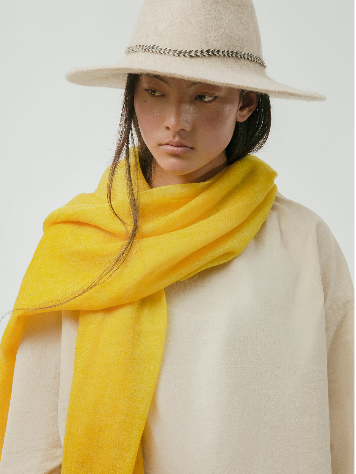 A Shawl of Light Yellow Shawl