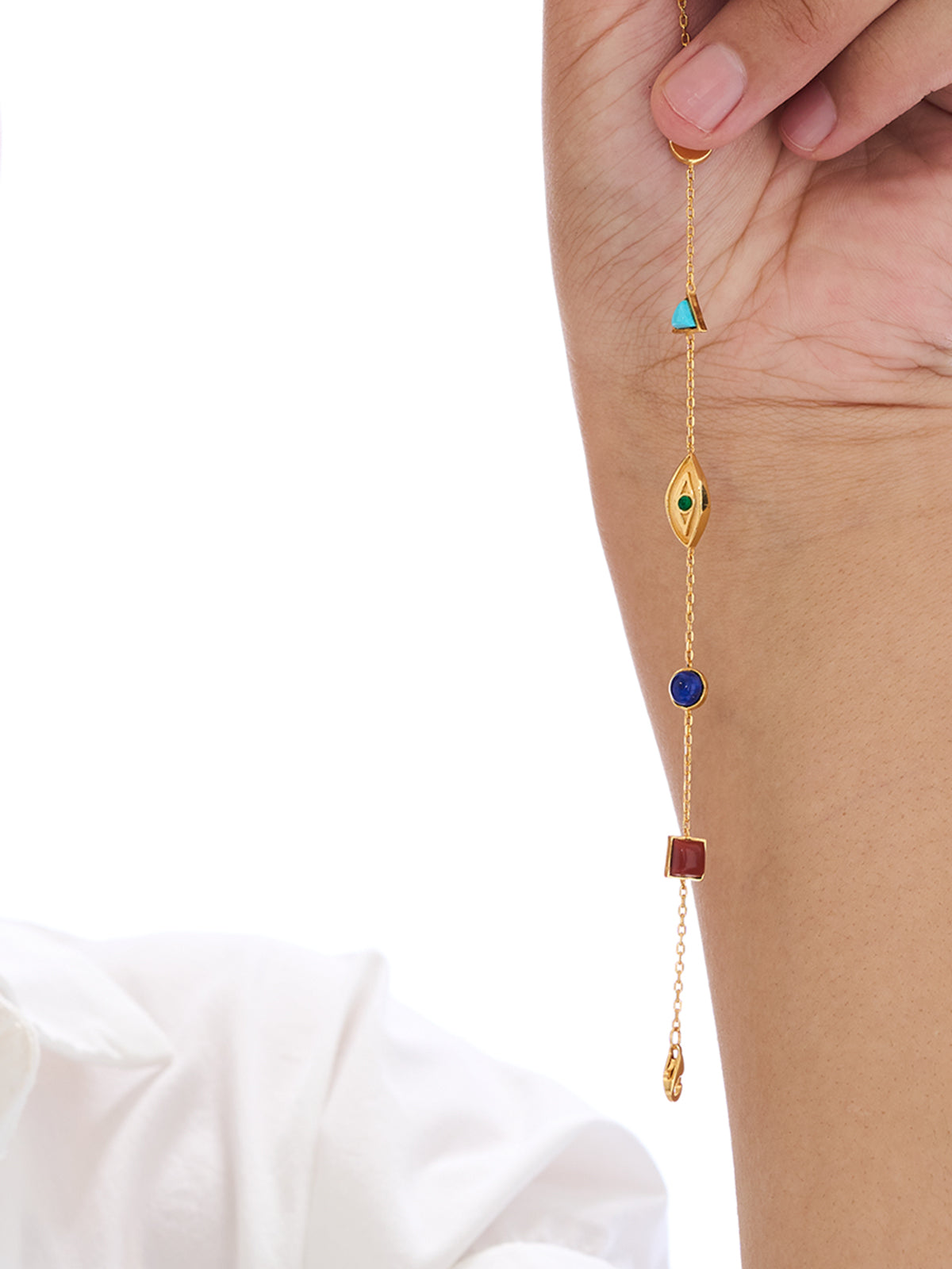 Zhi Rgyas Dbang Drag-Emerald Bracelet