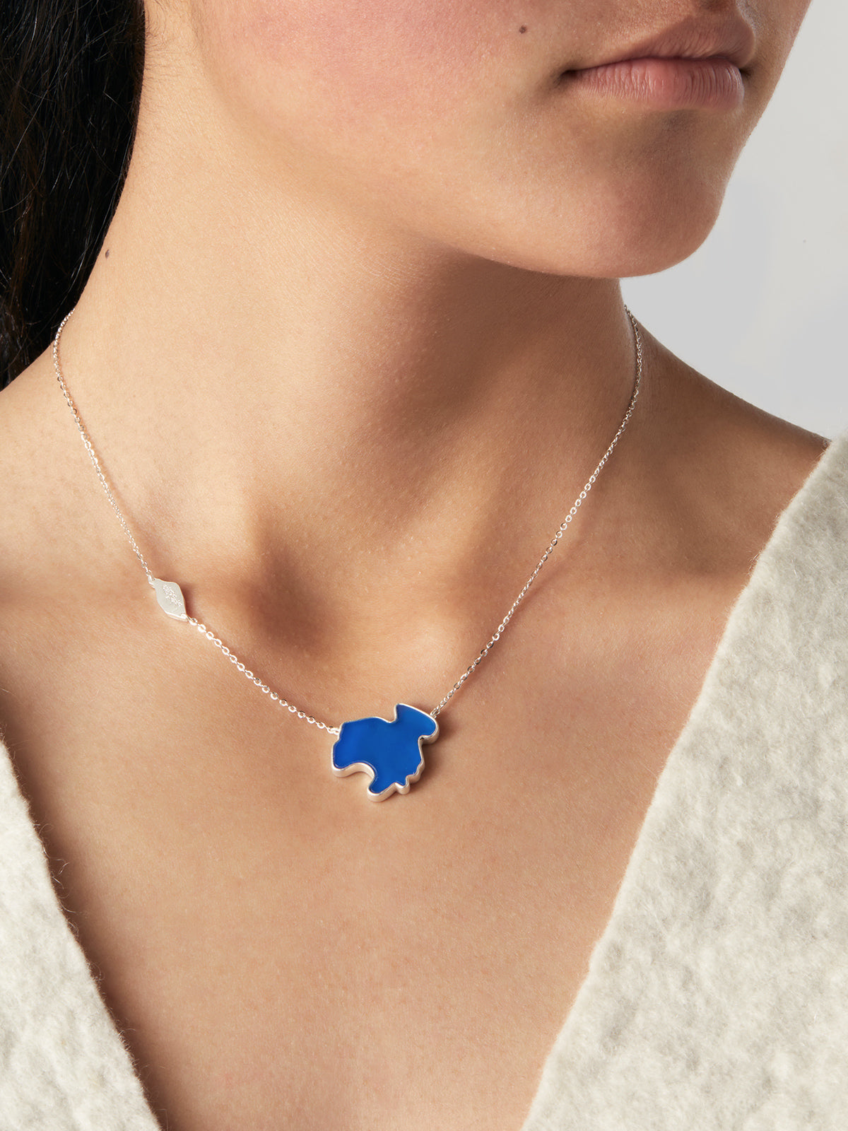Kokonor Lake Blue Agate Necklace