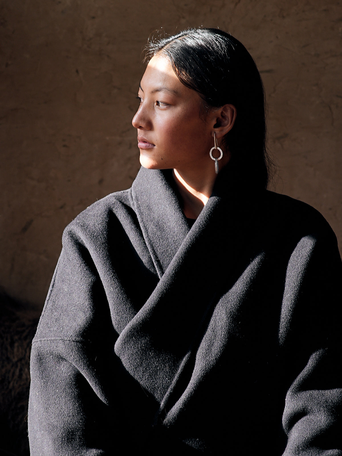 The Wheel Of Earth | Double Hoop Earrings