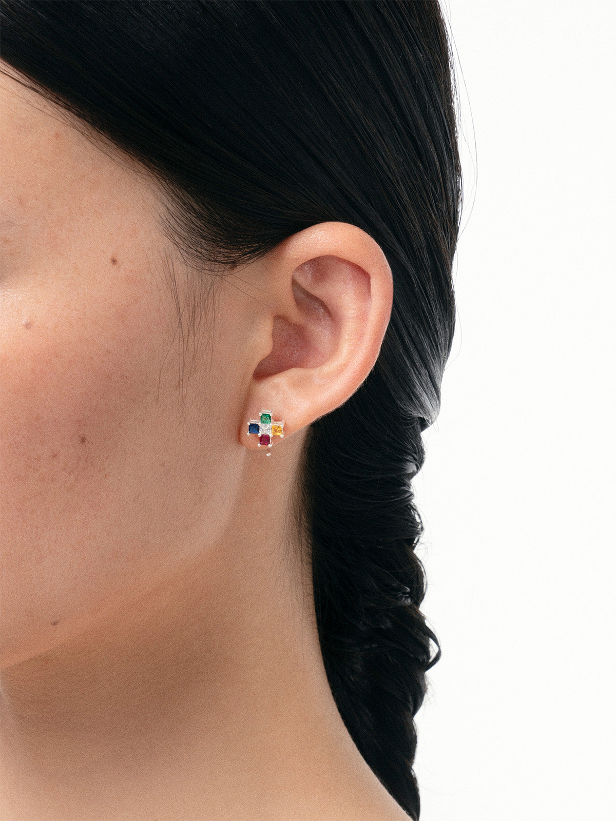 Five Directions Wisdom Five Colors Earrings