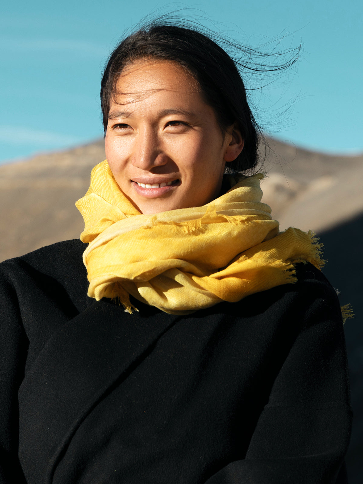 A Shawl of Light Yellow Shawl