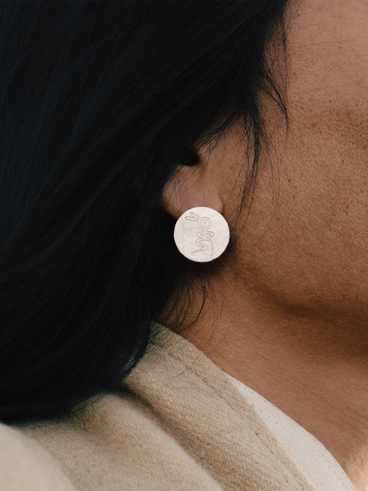 Sun Bird & Moon Rabbit Earrings