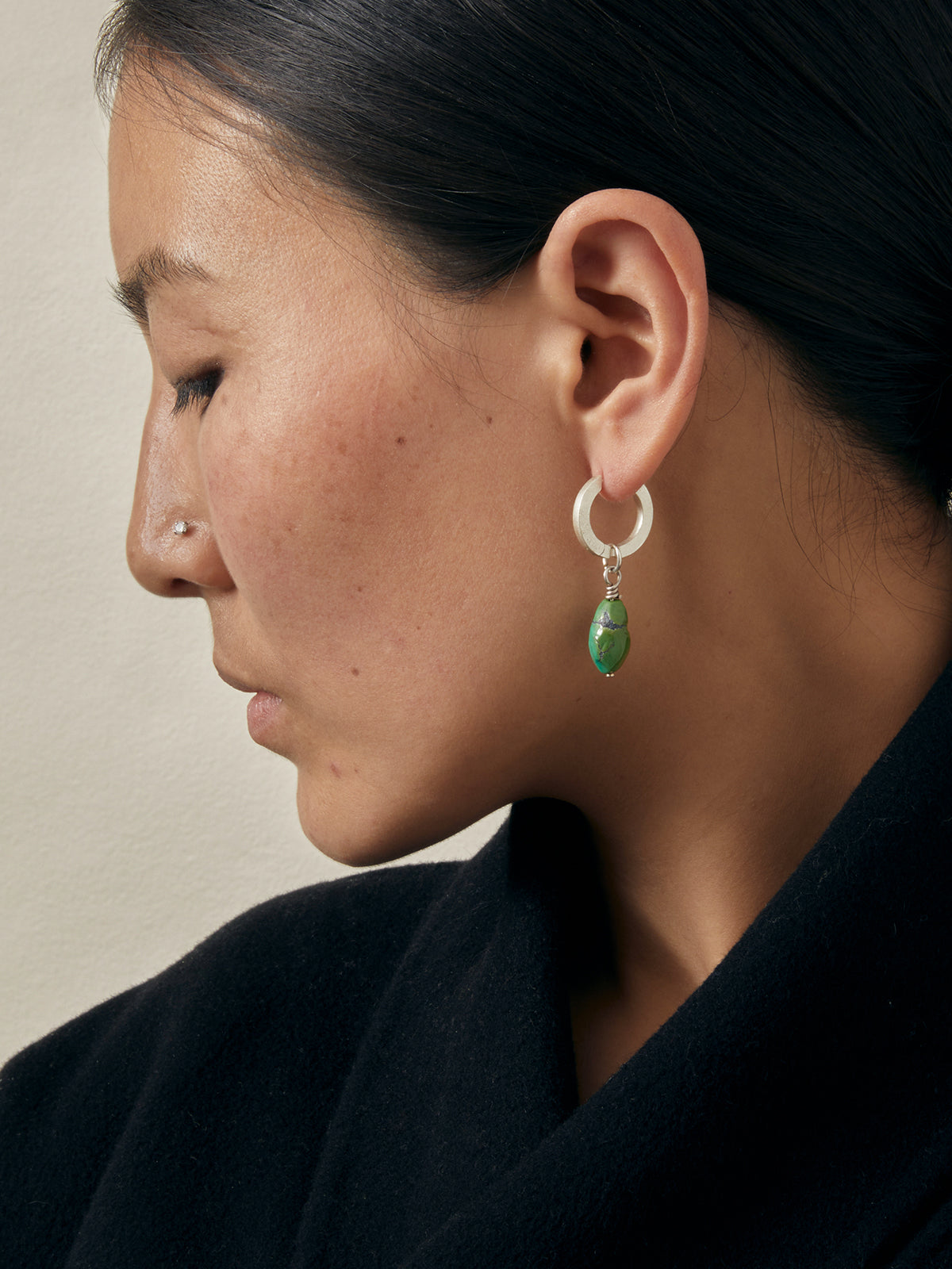 Turquoise Meets Southern Red Agate | Freeform Drop Earrings