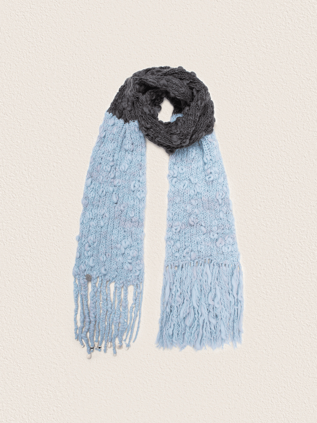 Thathaly The Yangtze River 100% Hand-Spun Wool Scarf