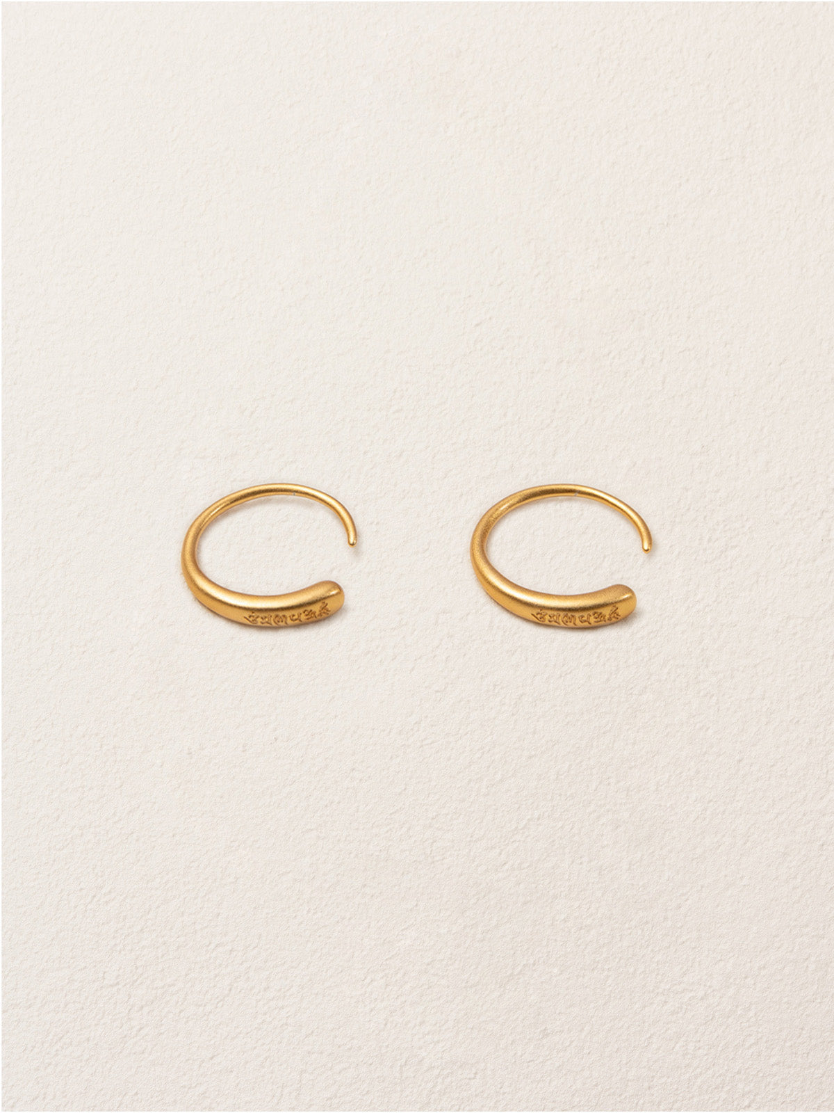Traditional Gilded Silver Earrings