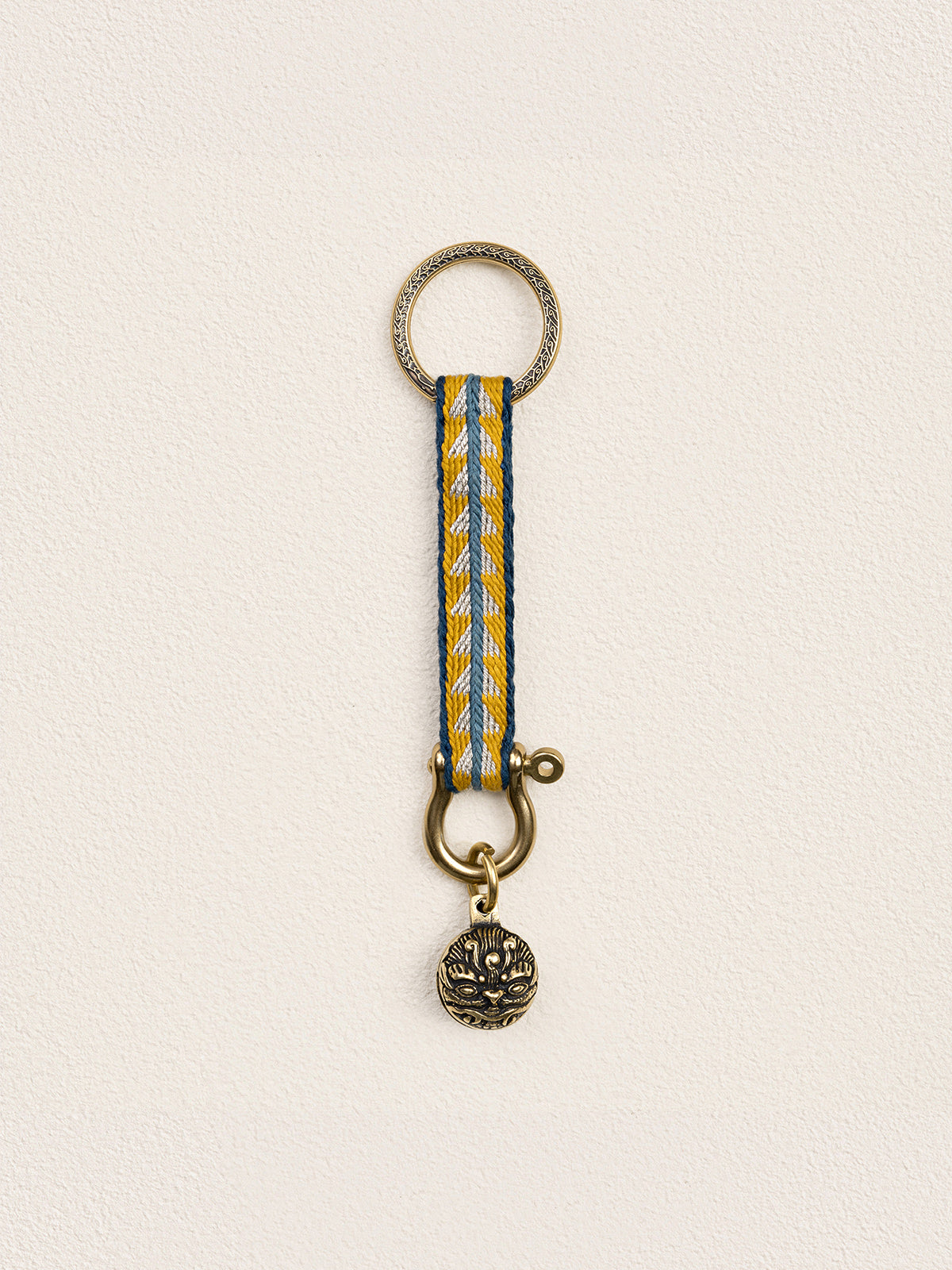 Tsoten Tiger Bell Tablet-Woven Keychains