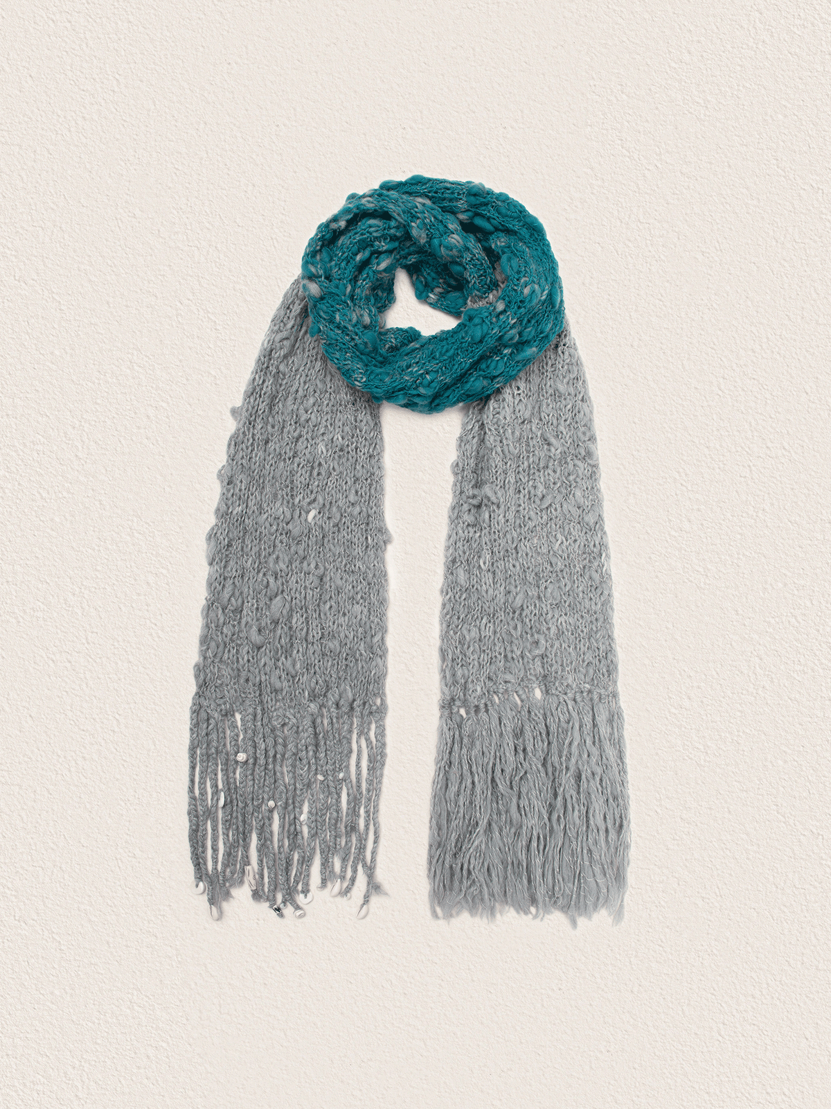 Thathaly The Yangtze River 100% Hand-Spun Wool Scarf