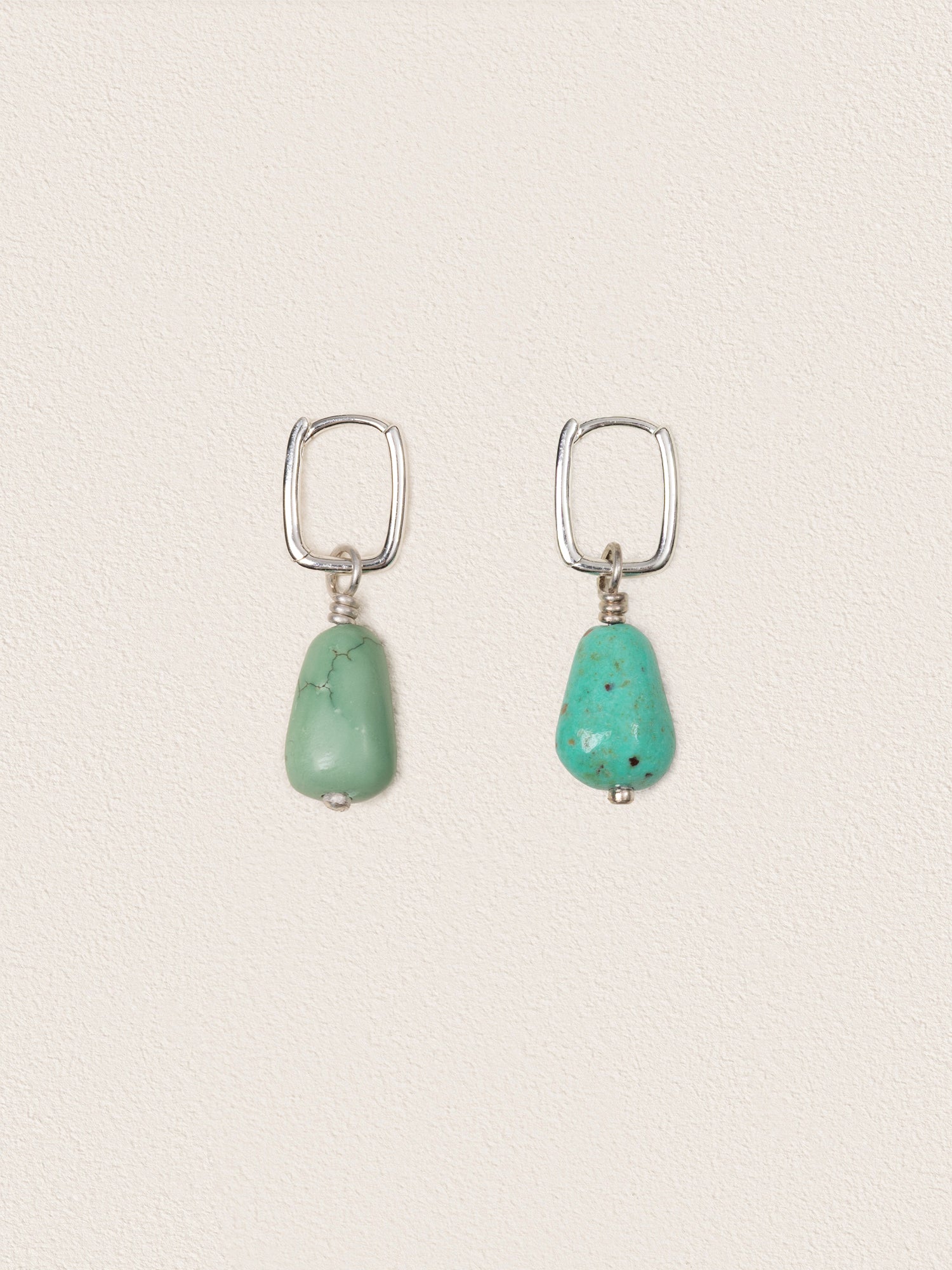Natural Turquoise Drop Earring