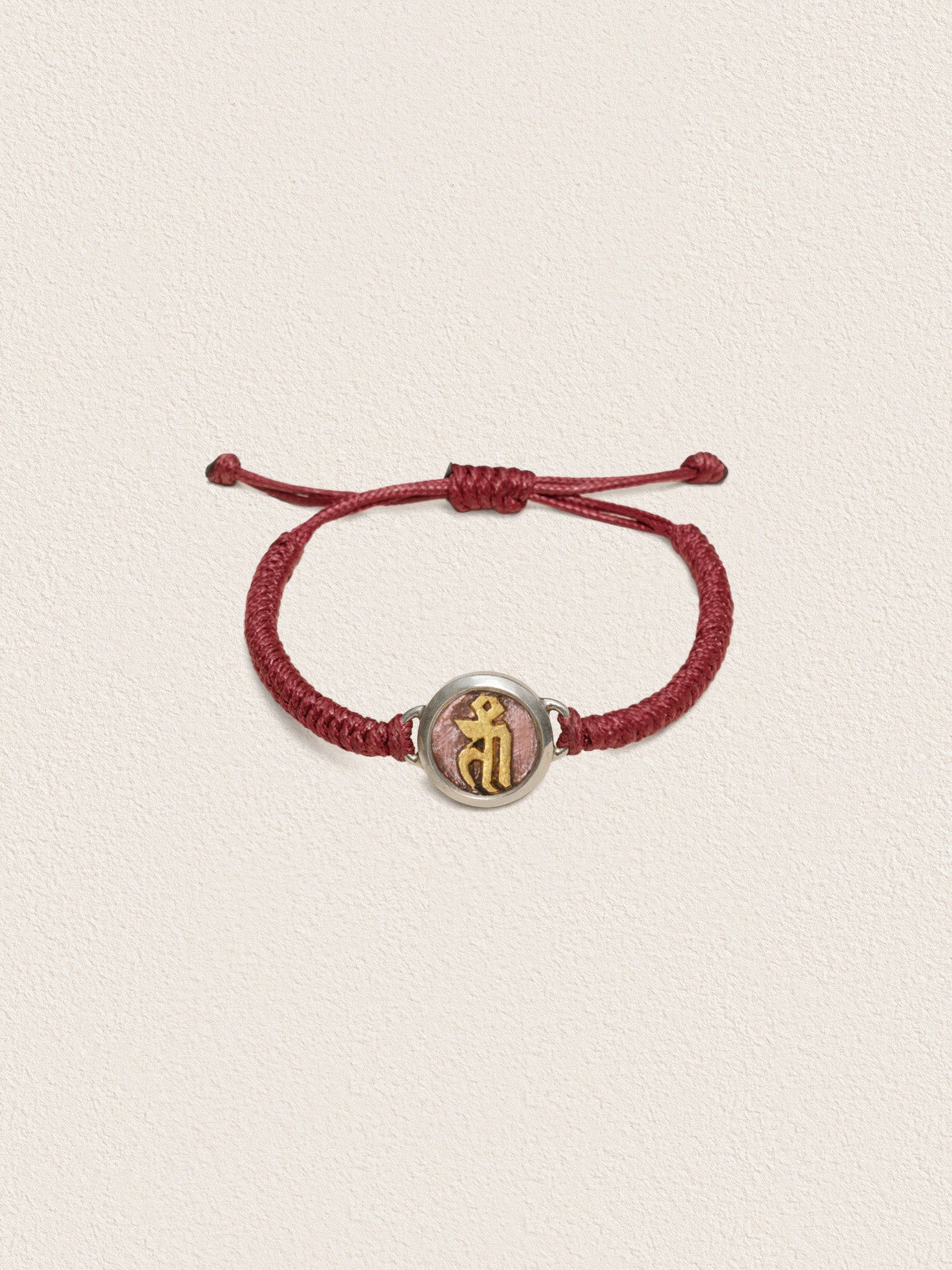 Khyenle Seed Syllable Fire-Gilded Li Ma Bronze Bracelet