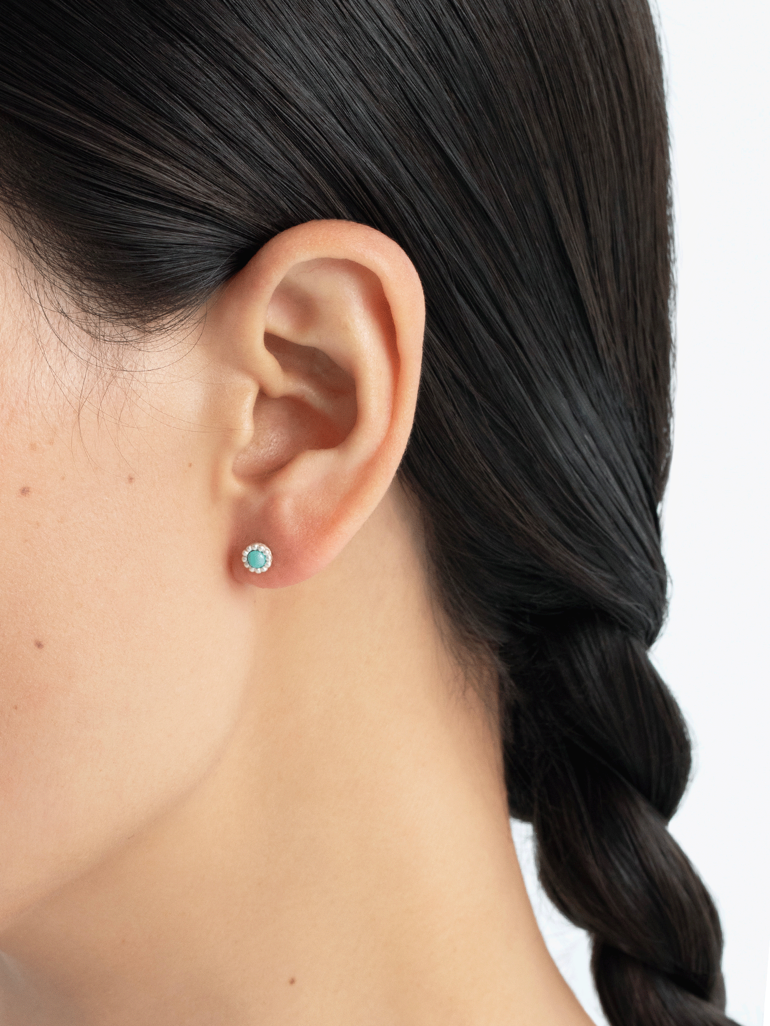 Lotus | At Ease Turquoise Stud Earrings