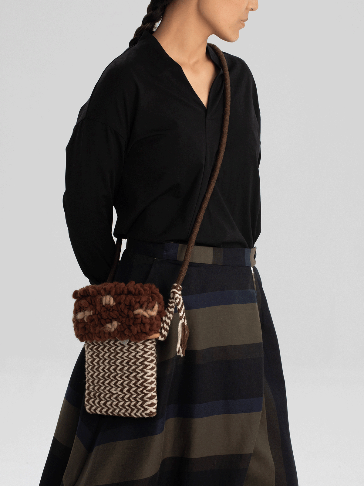 Thathaly Hand-Knitted Yak Pocket Bag