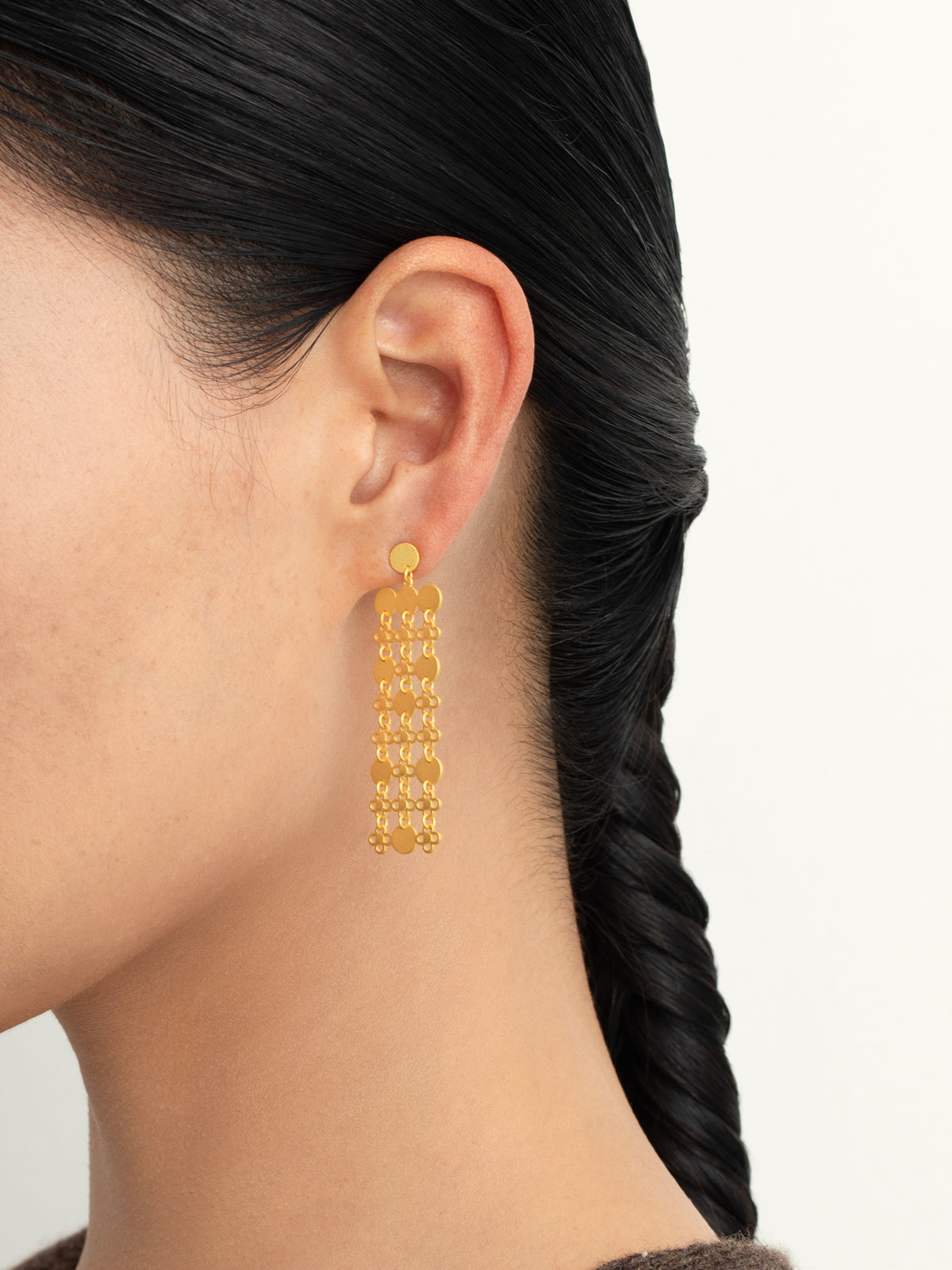 Round Mirror  Sunlight Earrings