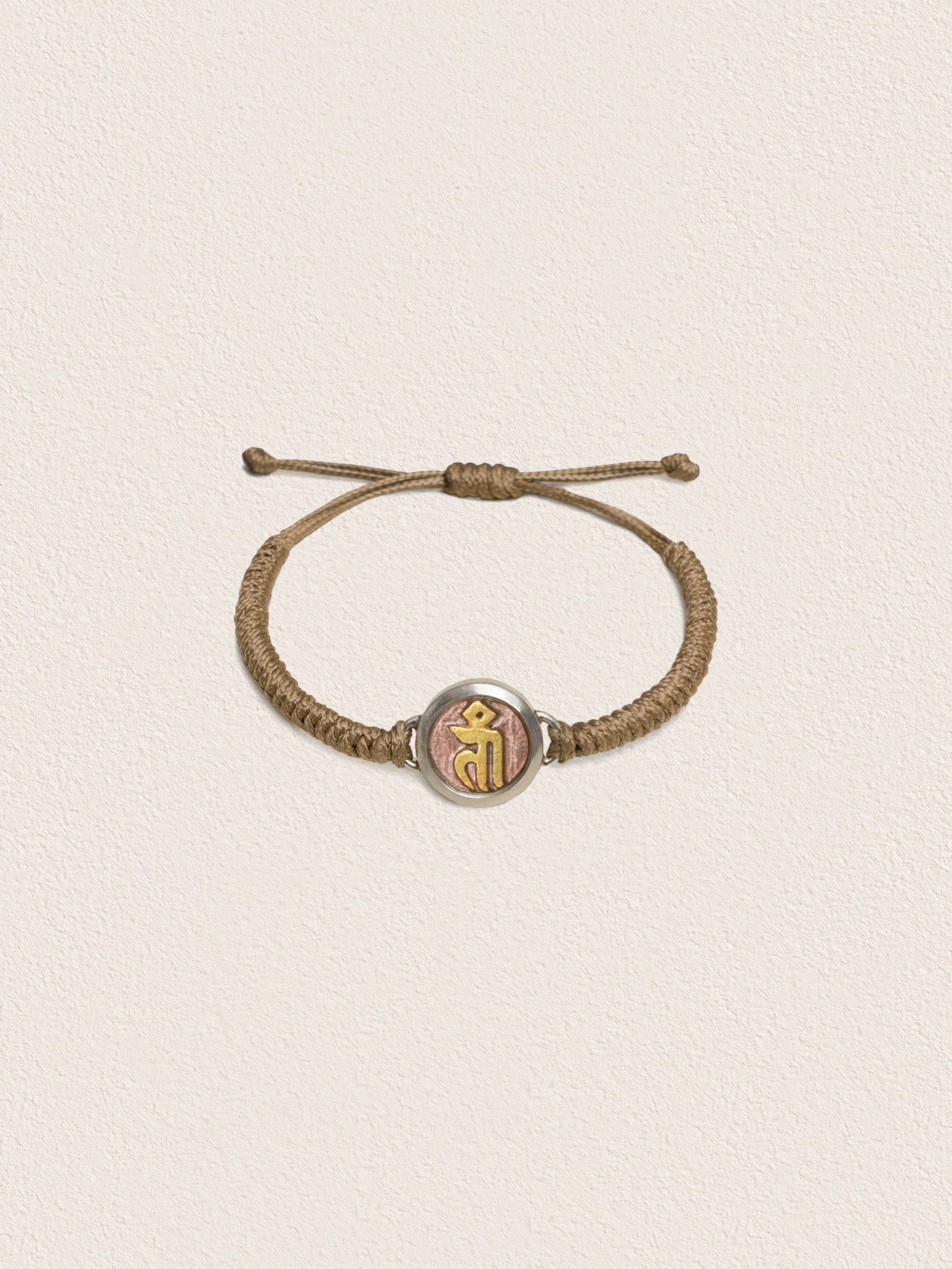 Khyenle Seed Syllable Fire-Gilded Li Ma Bronze Bracelet