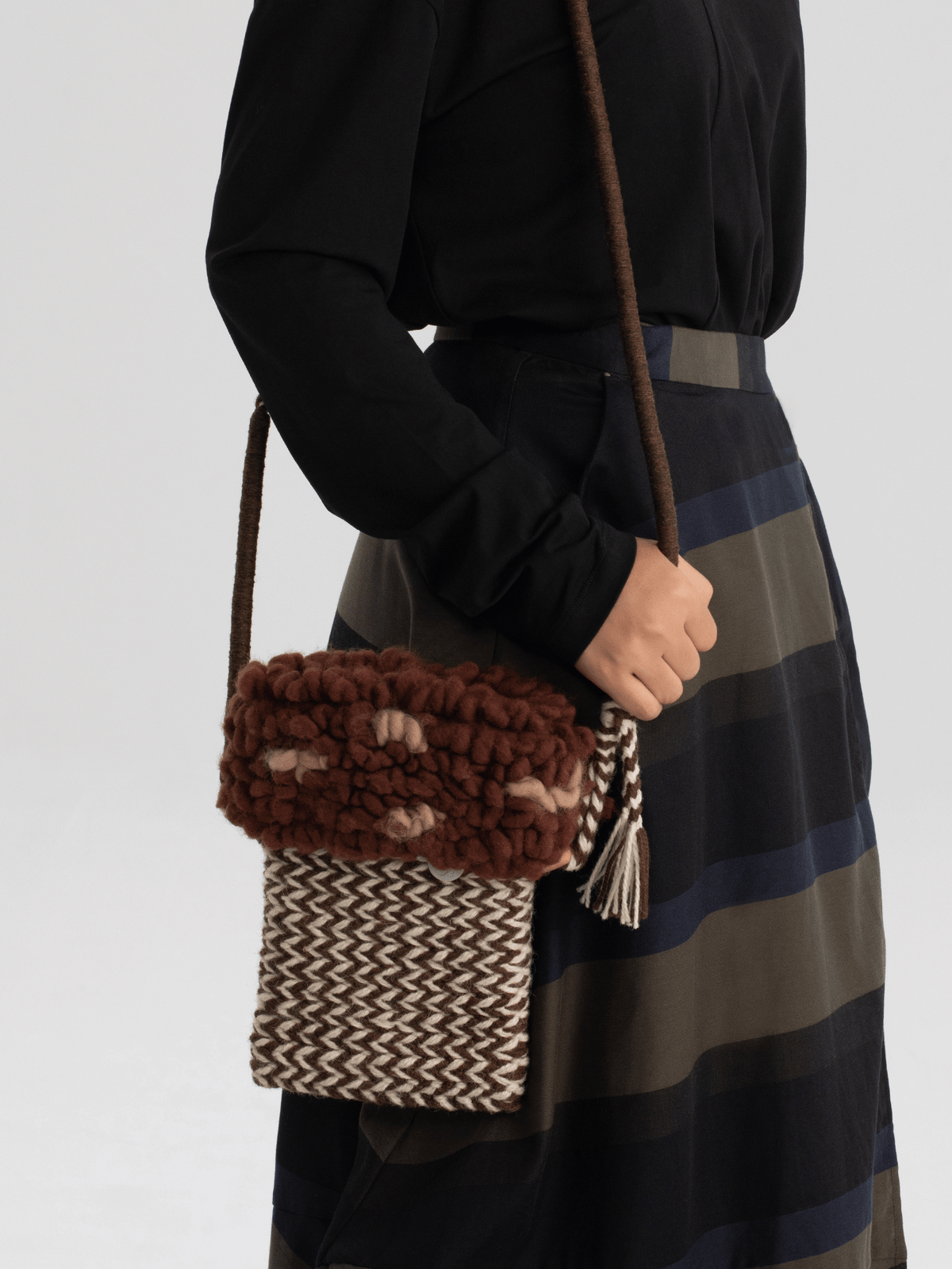 Thathaly Hand-Knitted Yak Pocket Bag