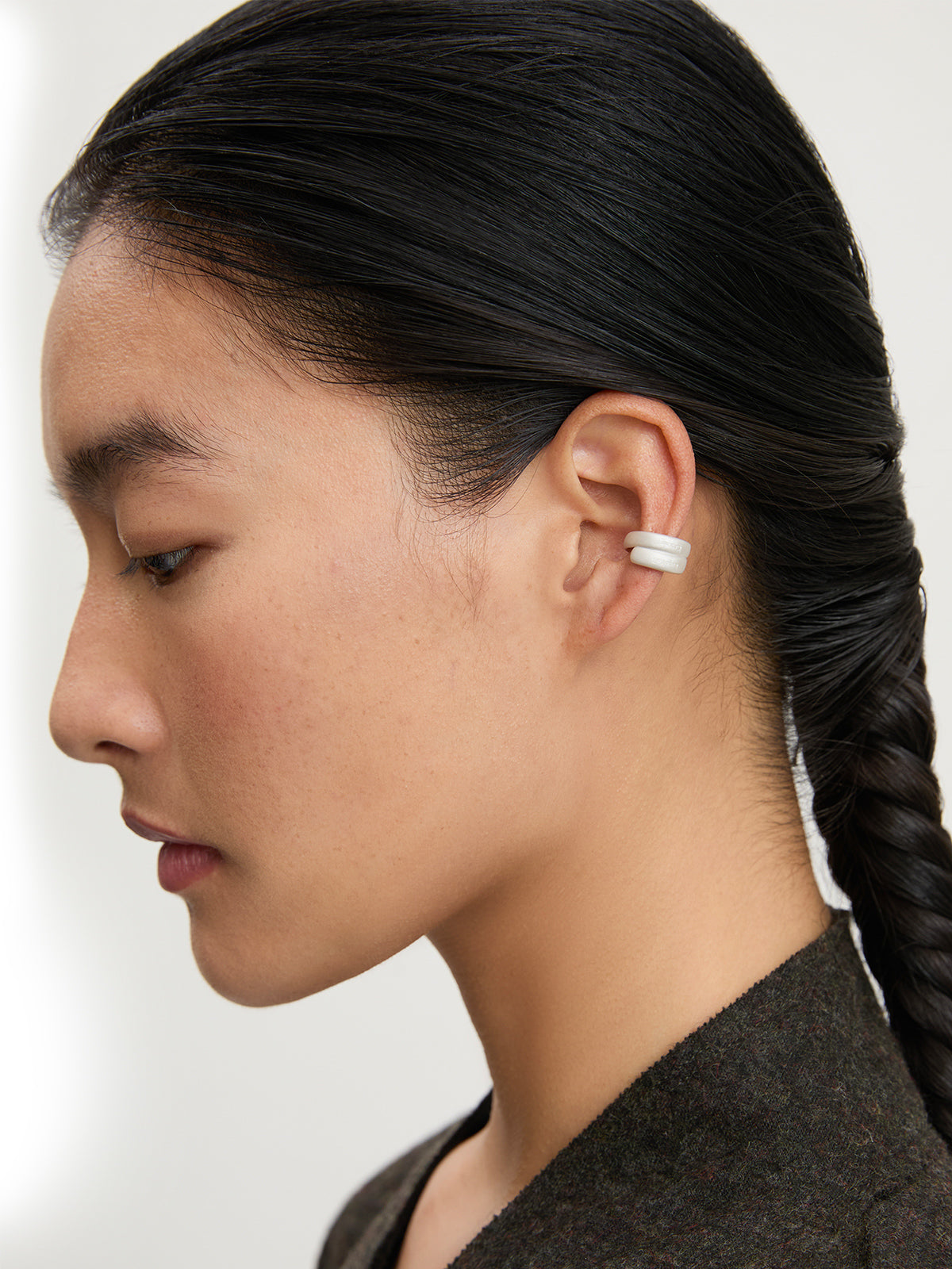 Compassion Embracing Wisdom  Ear Cuff
