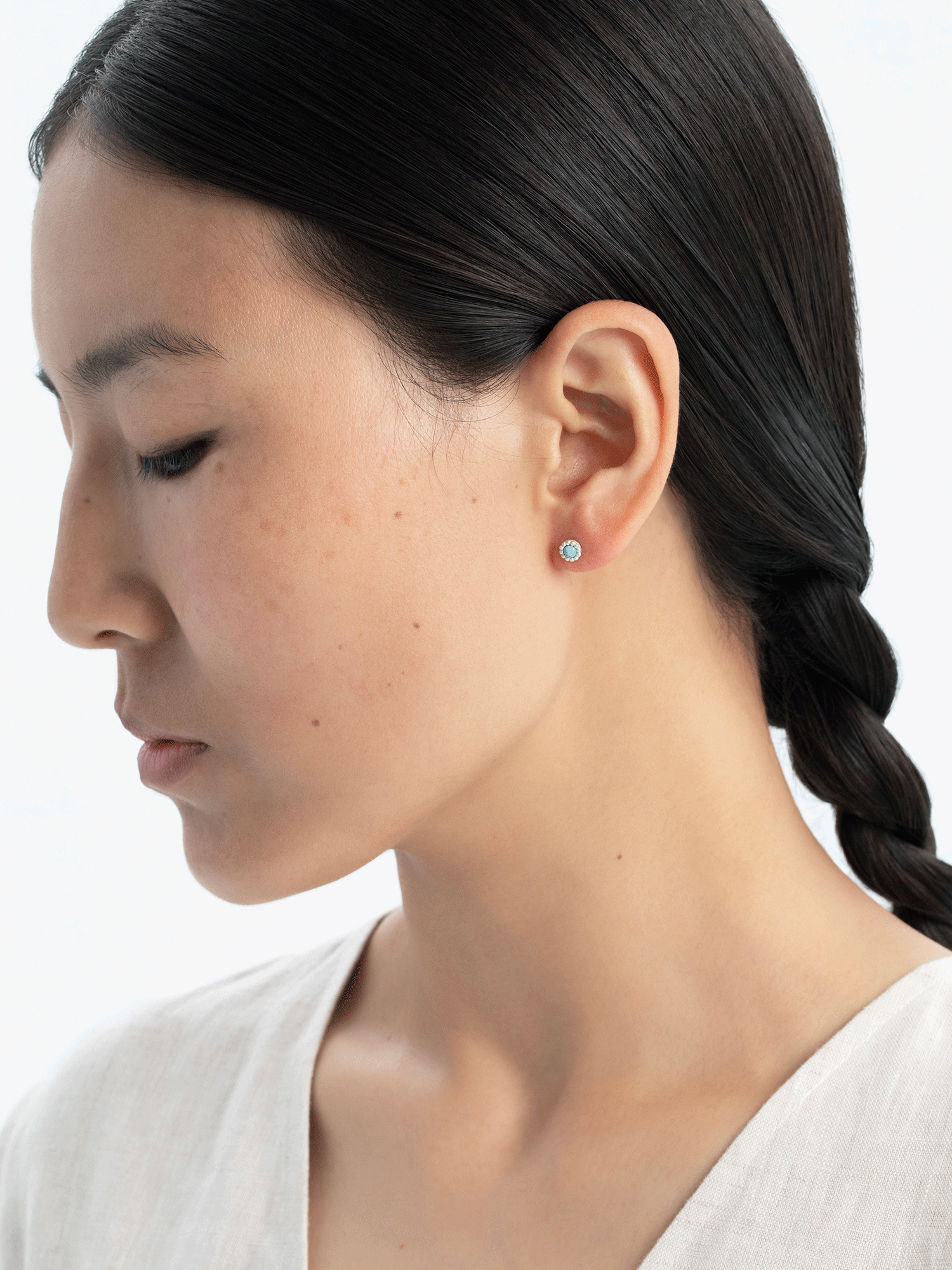 Lotus | At Ease Turquoise Stud Earrings