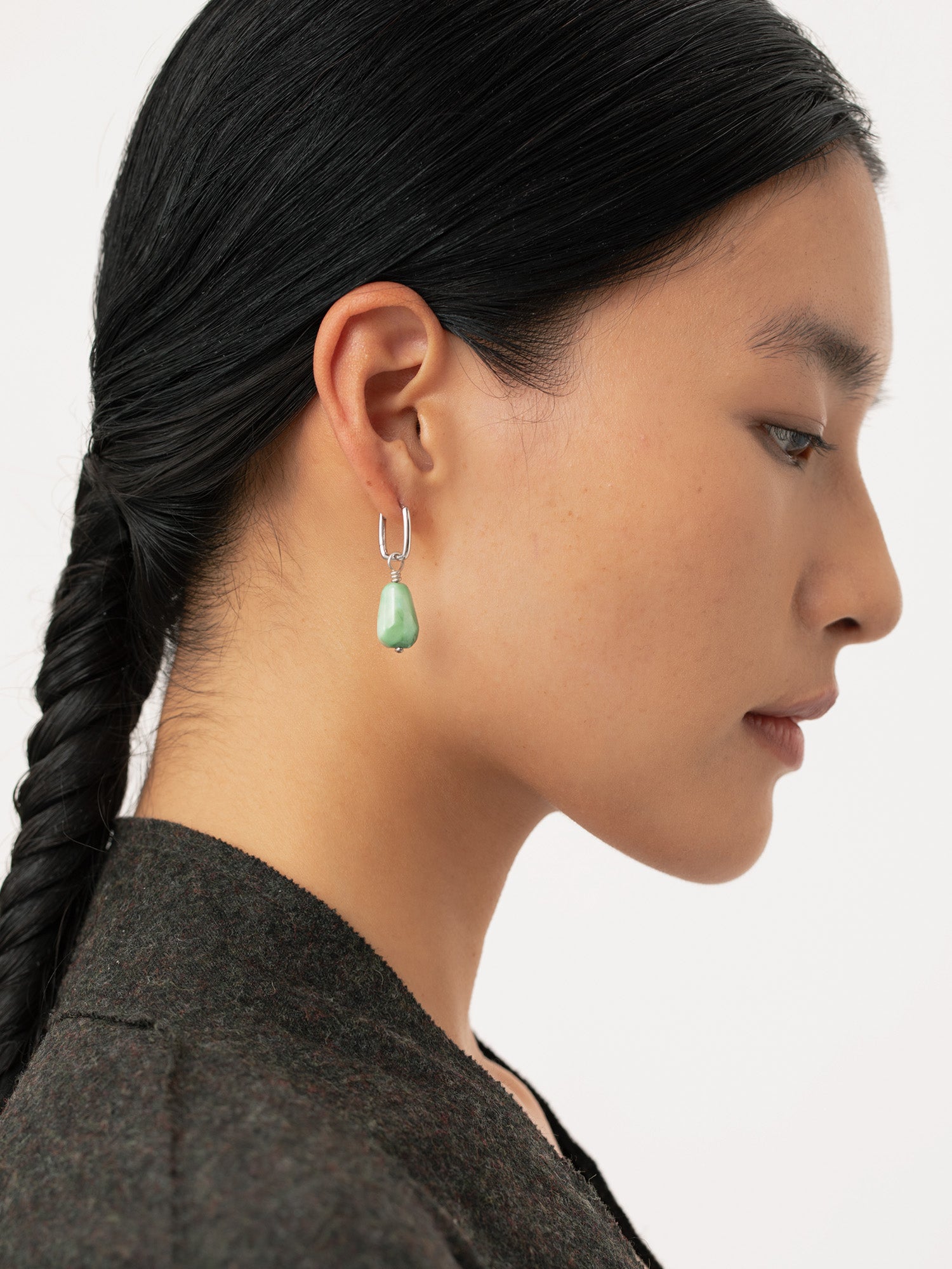 Natural Turquoise Drop Earring