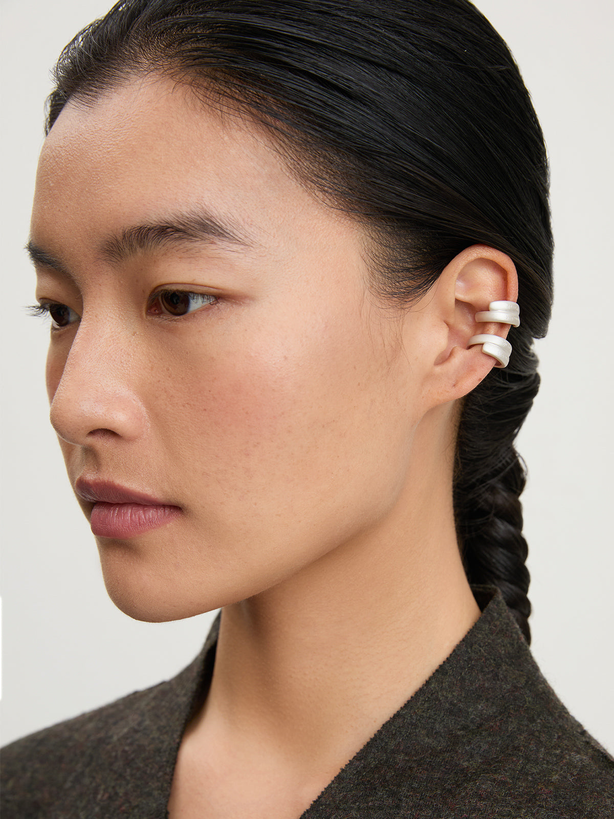 Compassion Embracing Wisdom  Ear Cuff