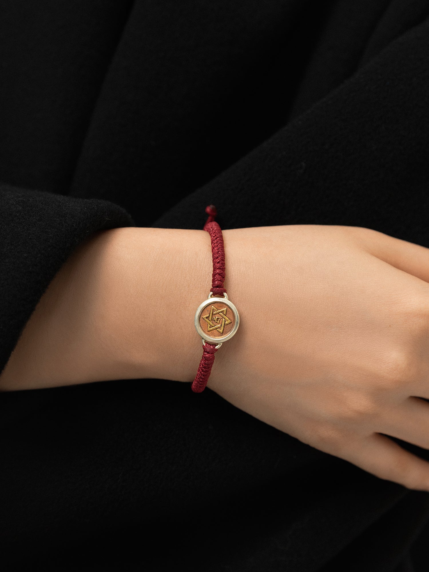 Khyenle Seed Syllable Fire-Gilded Li Ma Bronze Bracelet