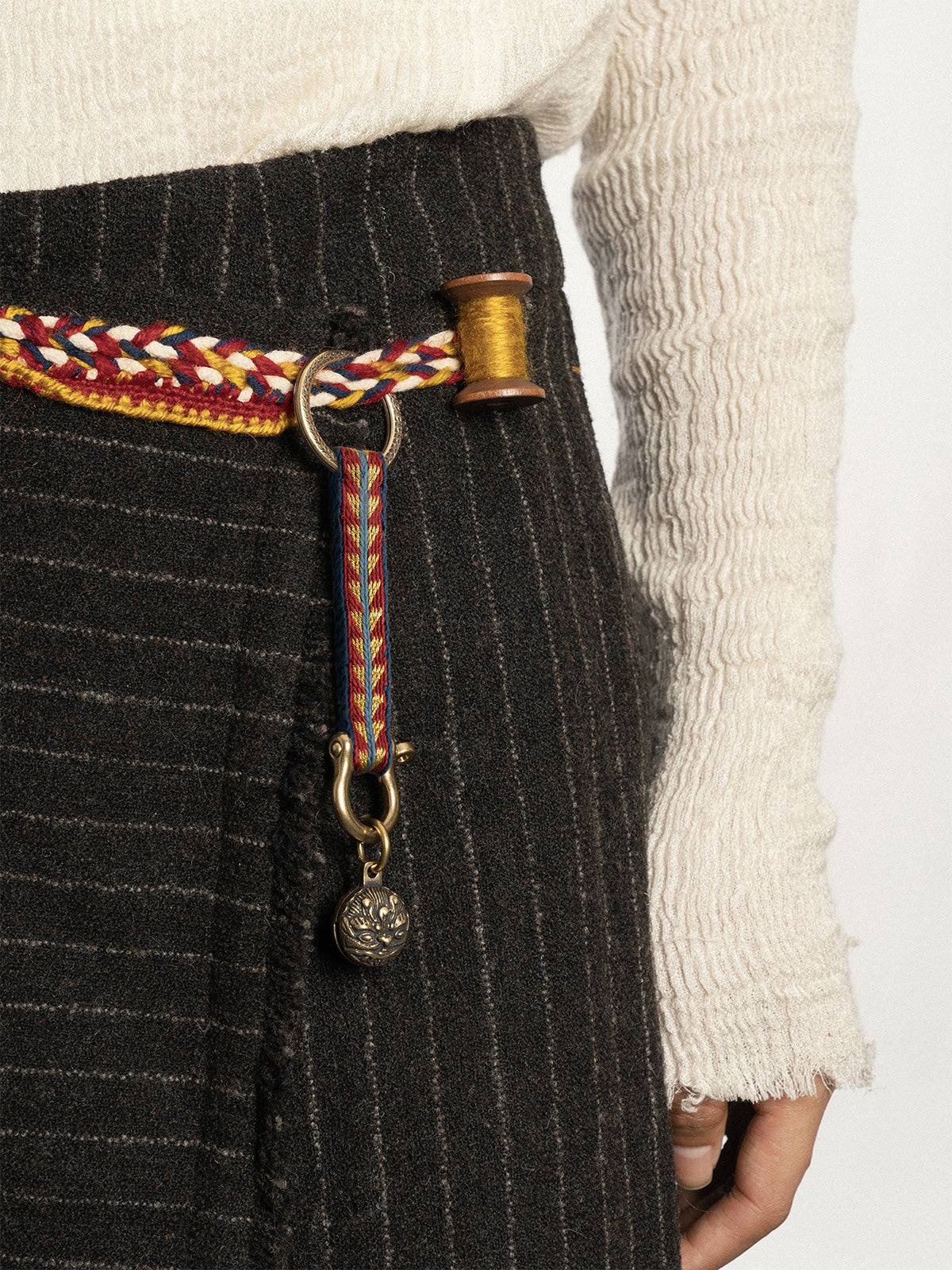 Tsoten Tiger Bell Tablet-Woven Keychains