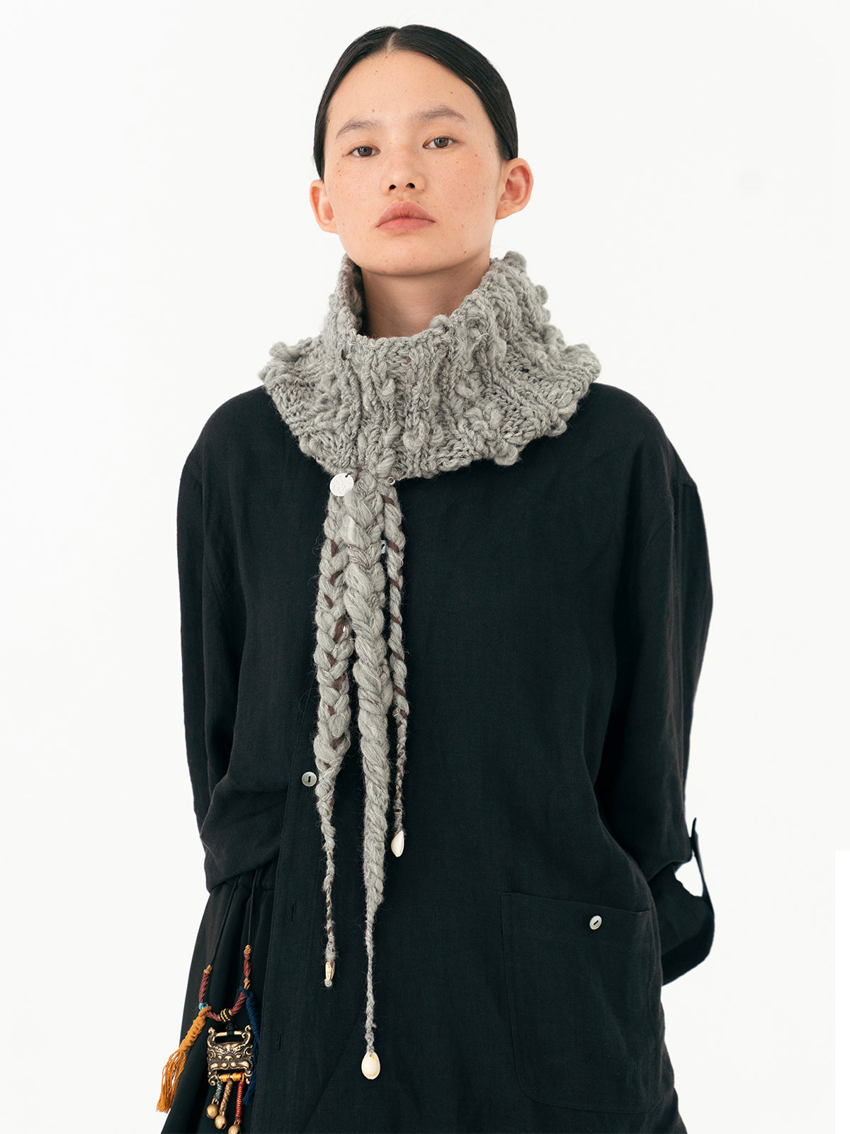 Thathaly Hand-Twisted Tibetan Braid Scarf