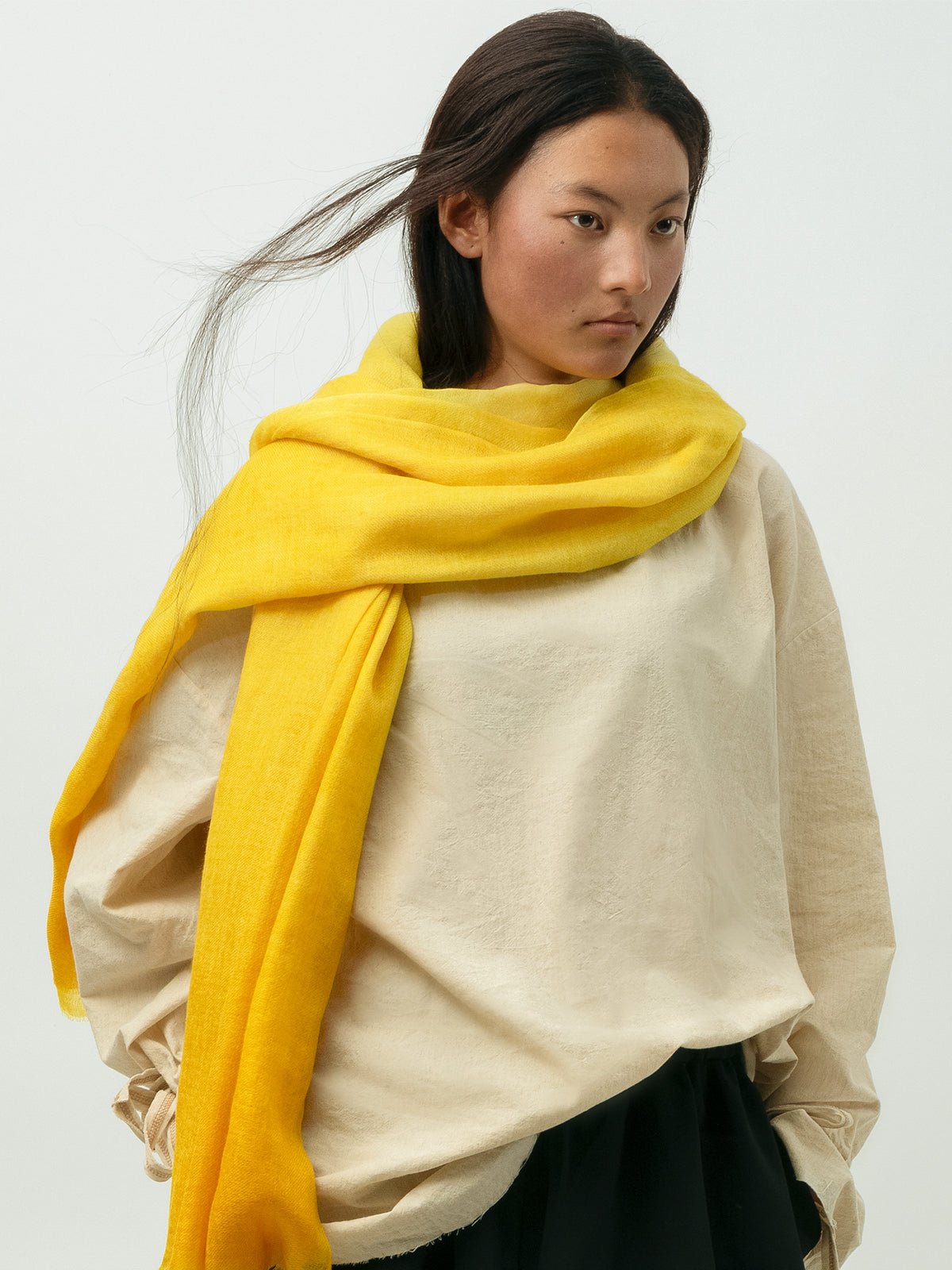 A Shawl of Light Yellow Shawl