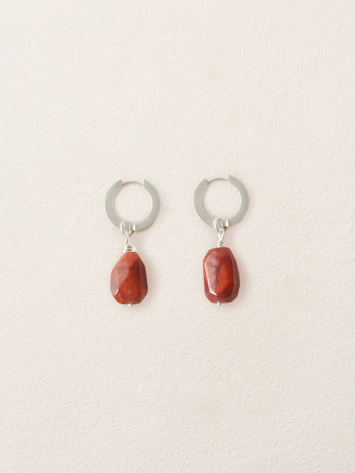 Southern Red Agate Drop Earrings