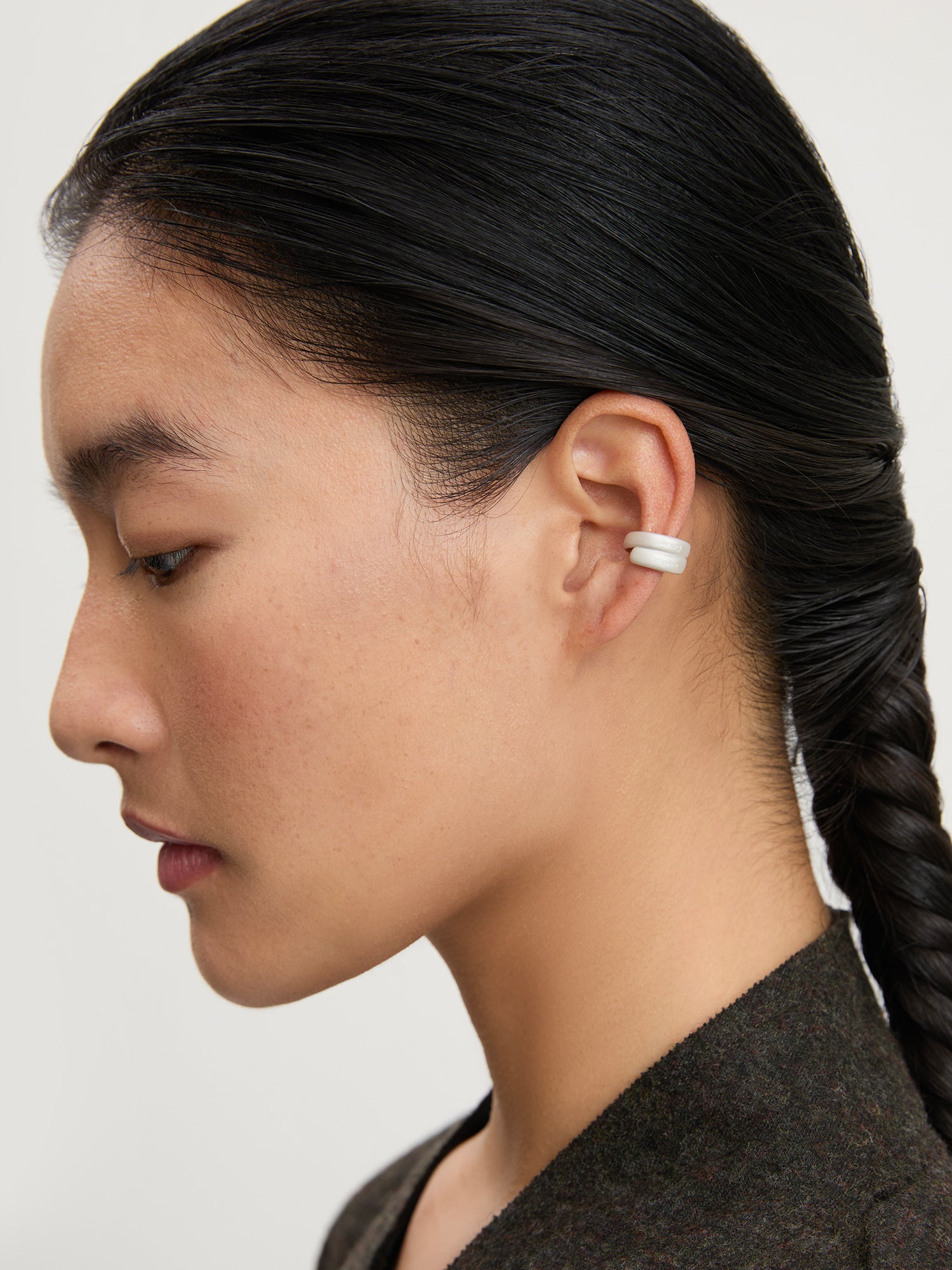 Compassion Embracing Wisdom  Ear Cuff