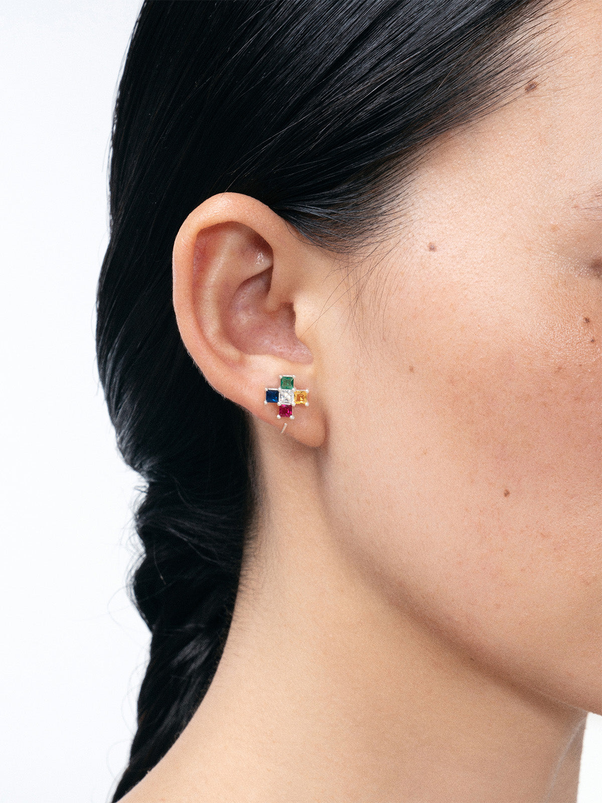 Five Directions Wisdom Five Colors Earrings