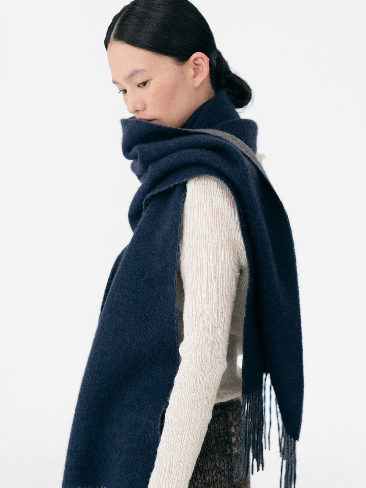 Two-Tone Pure Yak Cashmere Scarf