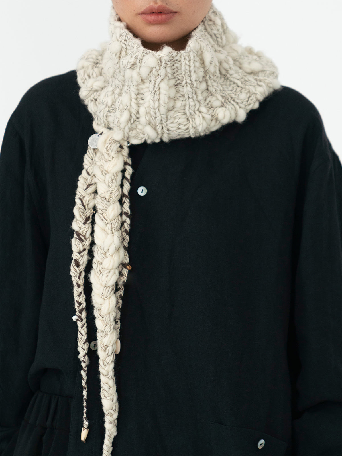 Thathaly Hand-Twisted Tibetan Braid Scarf